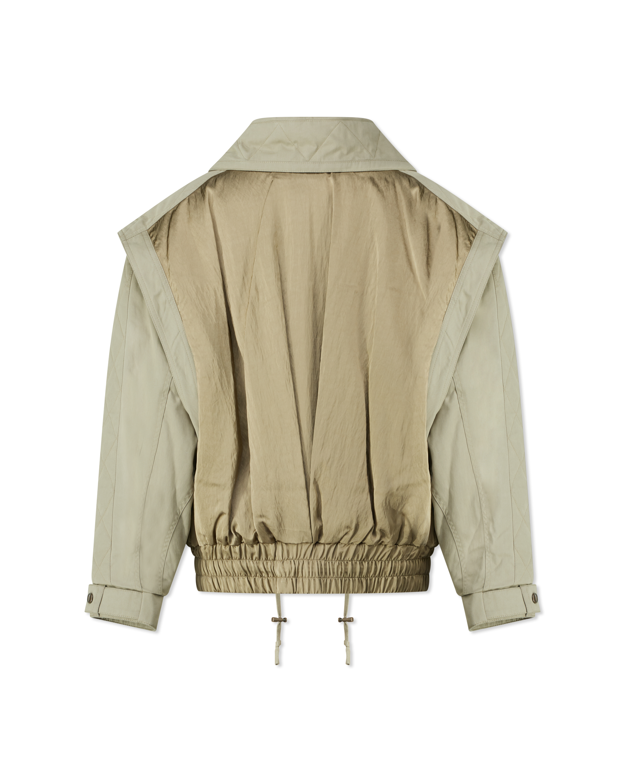 Batwing Cotton Twill Bomber Jacket