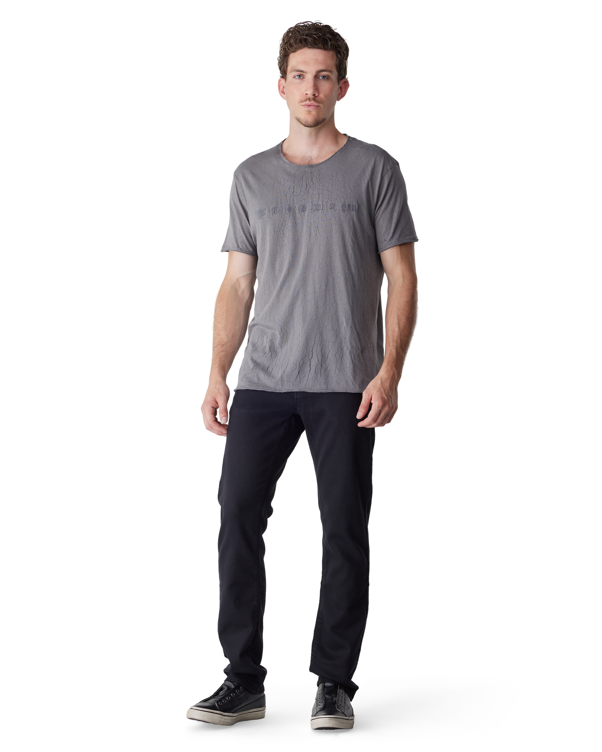 Flagstone Grey Organic Cotton Freedom T-Shirt by John Varvatos | DIHSAN