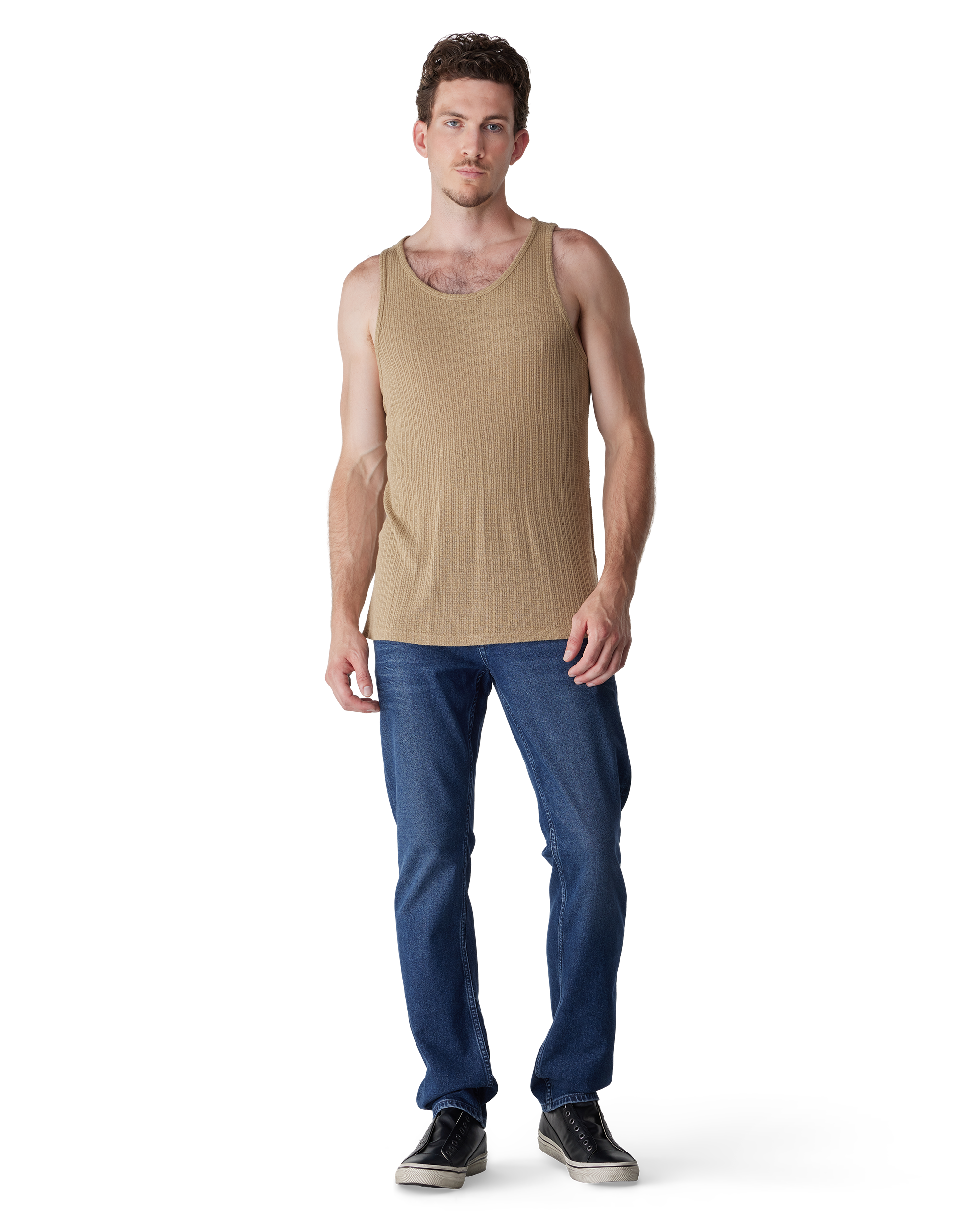 Twig Viscose Blend Marcy Tank Top by John Varvatos | DIHSAN