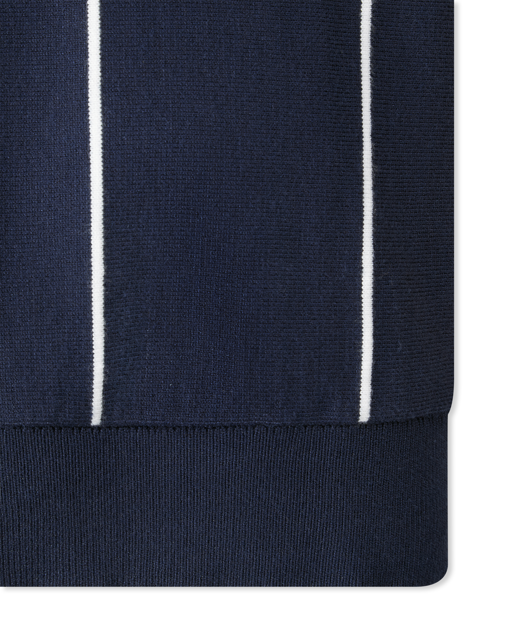 Vertical Stripe Knit Polo