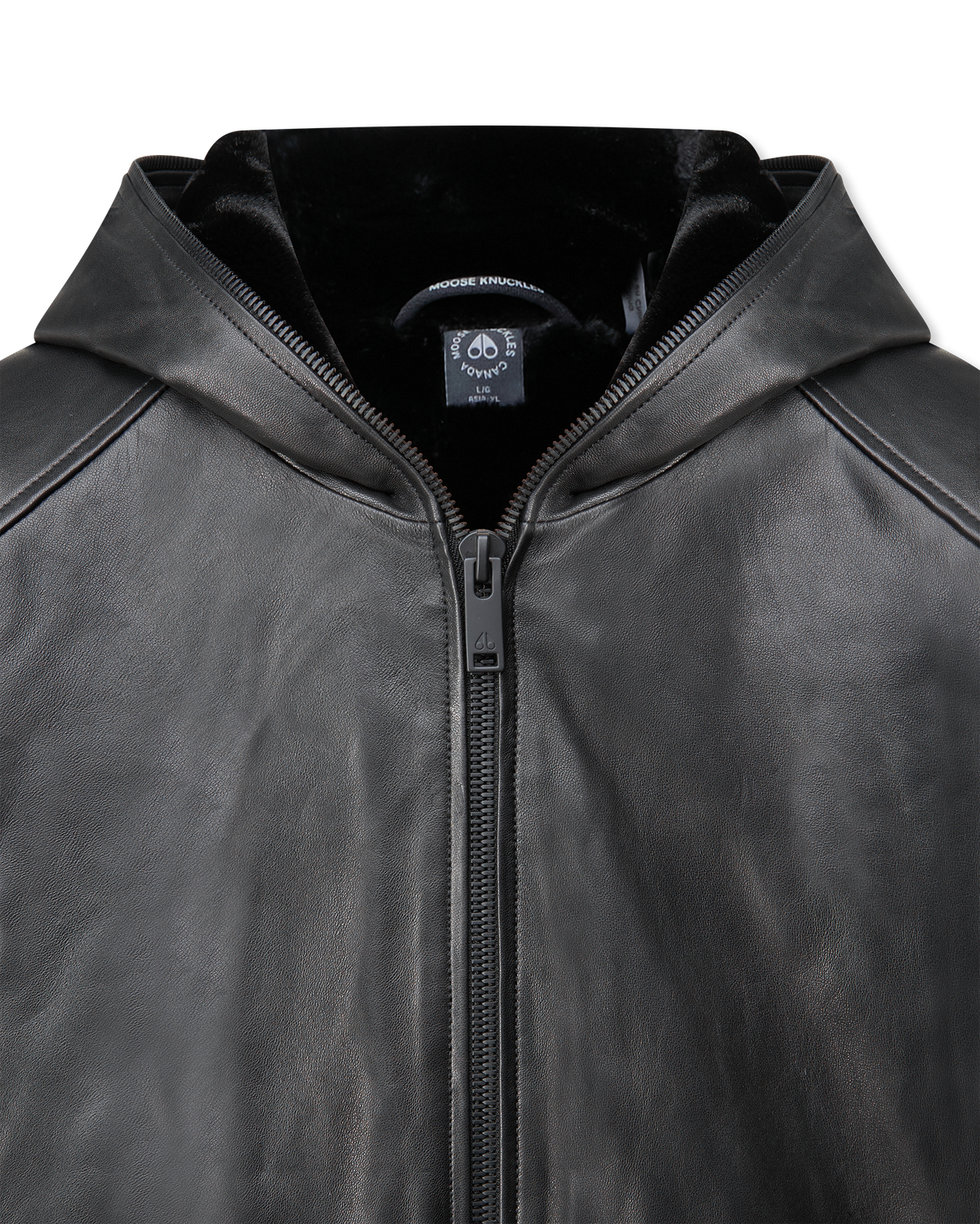 Neo Hooded Leather Jacket