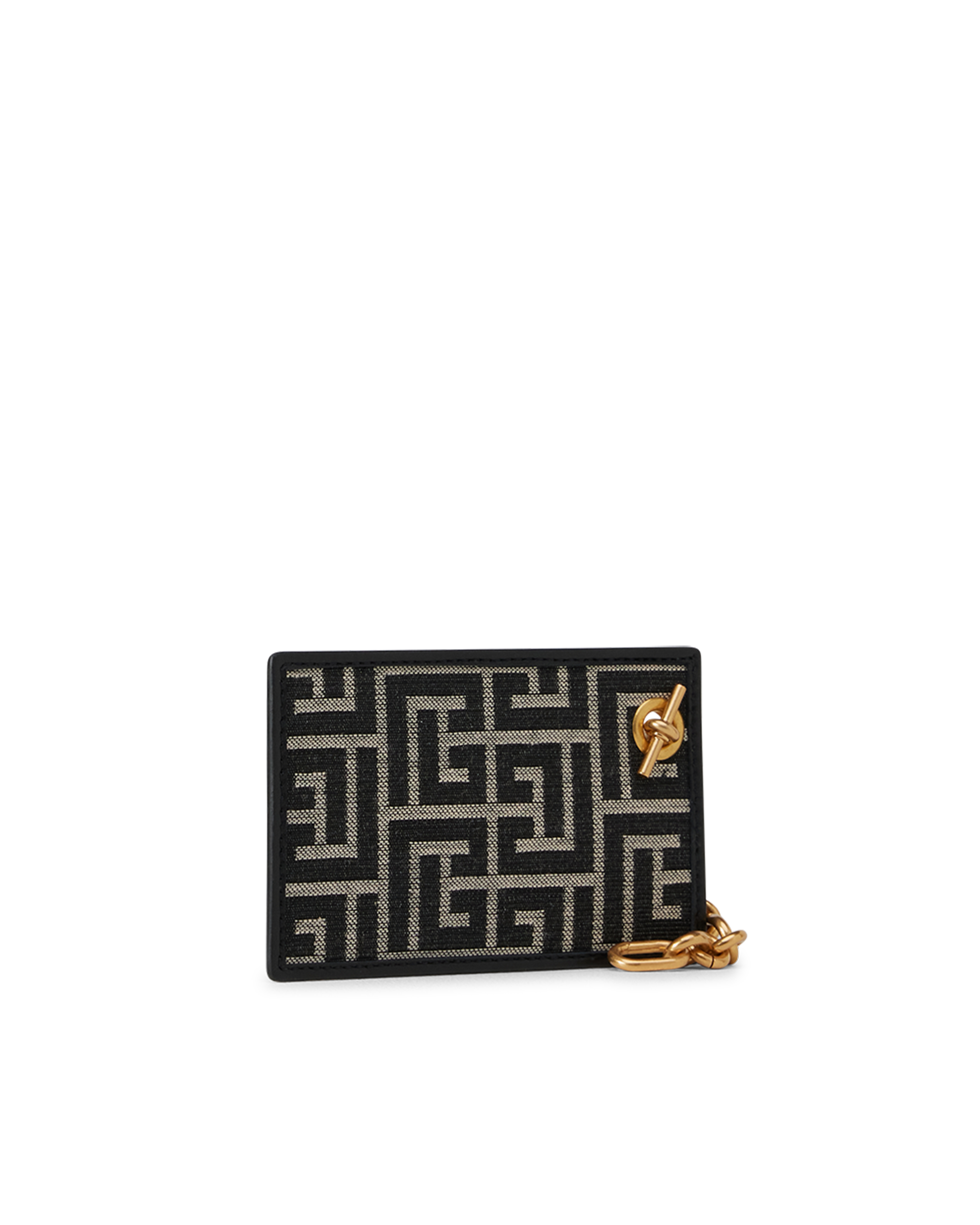 Pulse Monogram Jacquard Card Holder