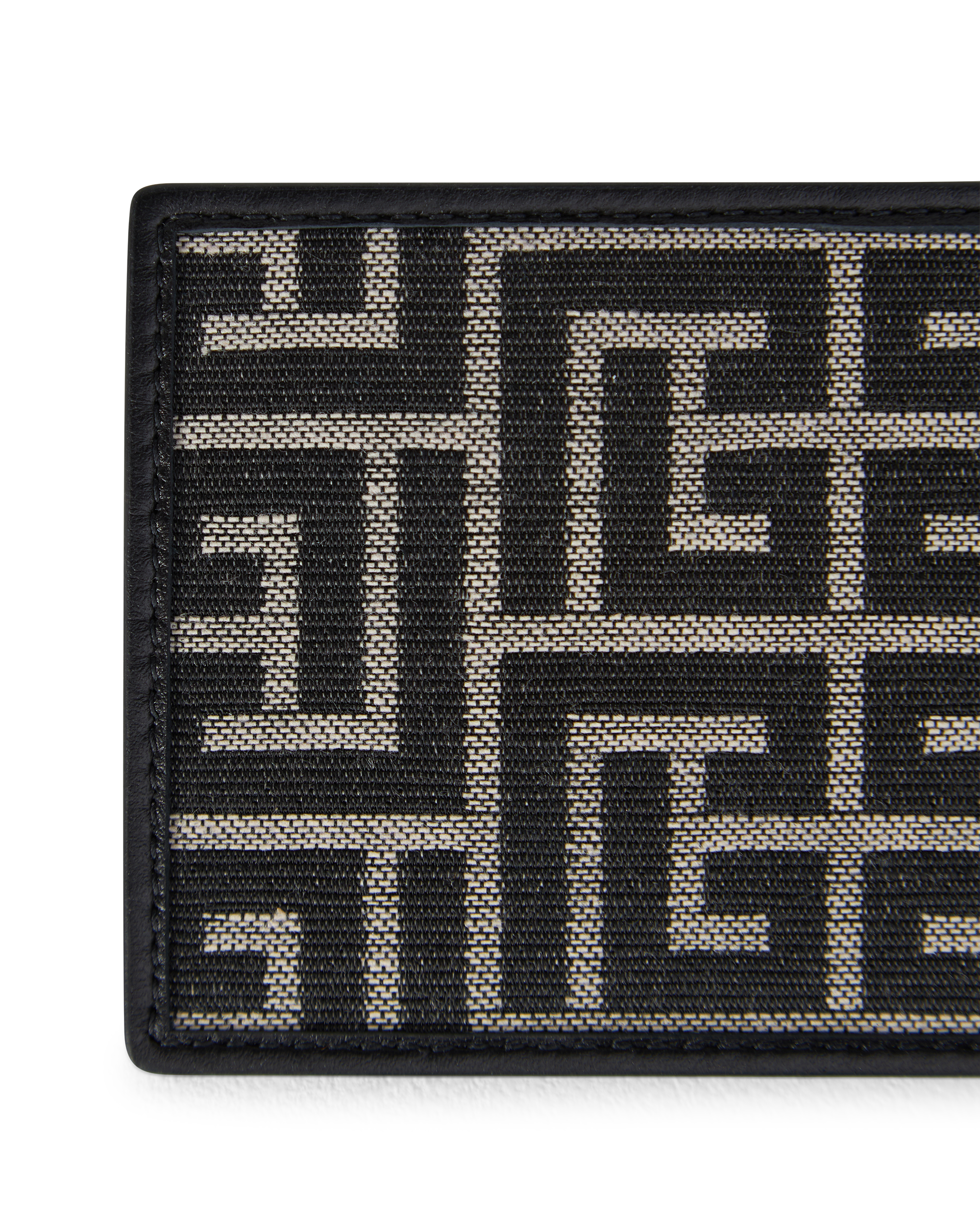 Pulse Monogram Jacquard Card Holder