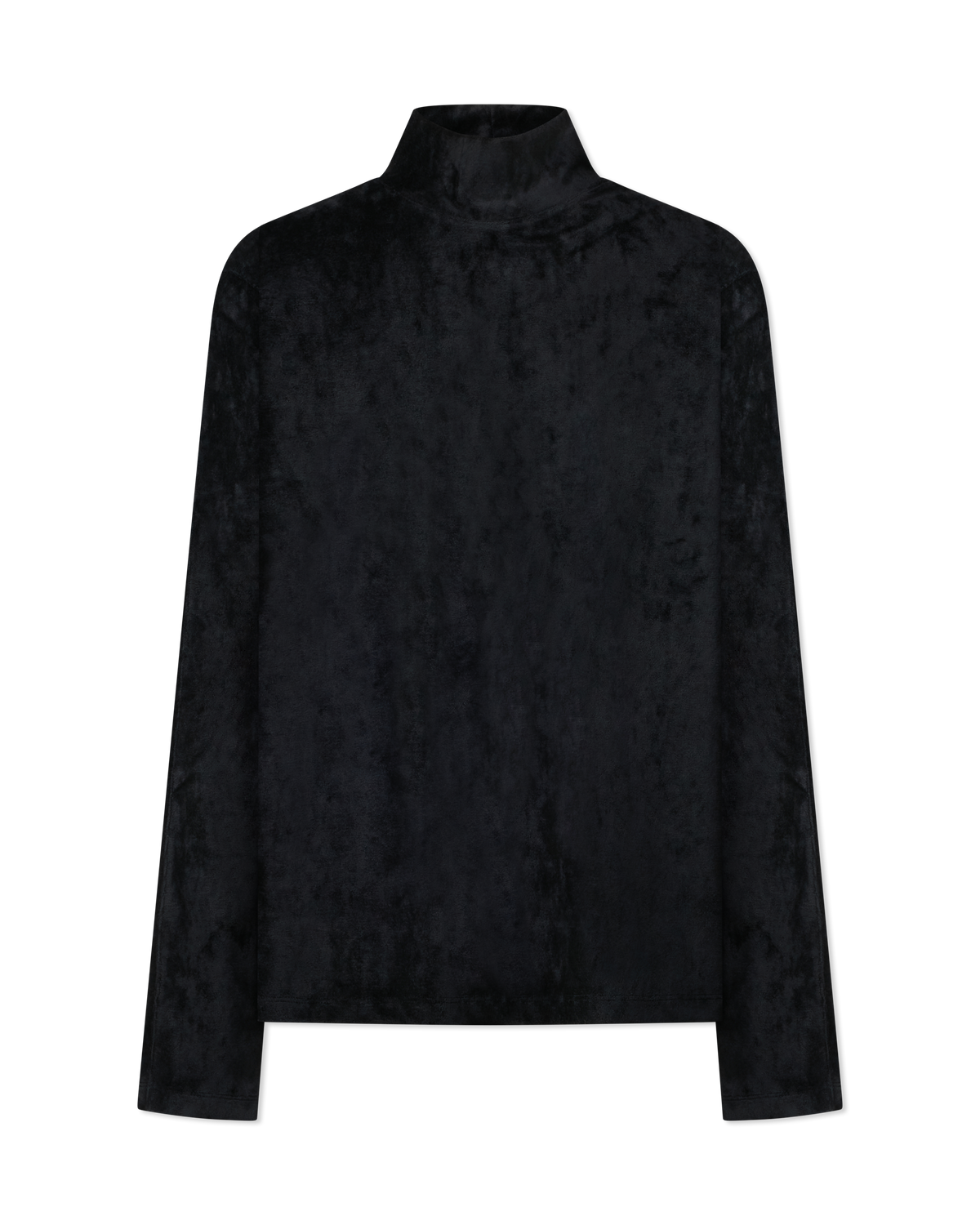 Viana Mockneck Velvet Shirt