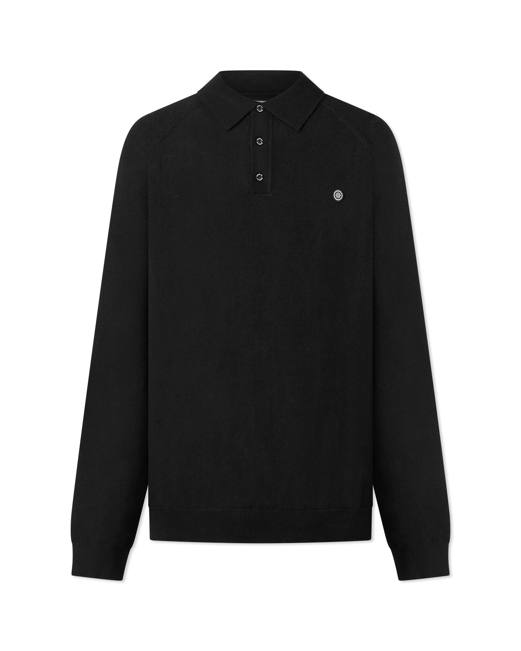 Long Sleeve Knit Polo