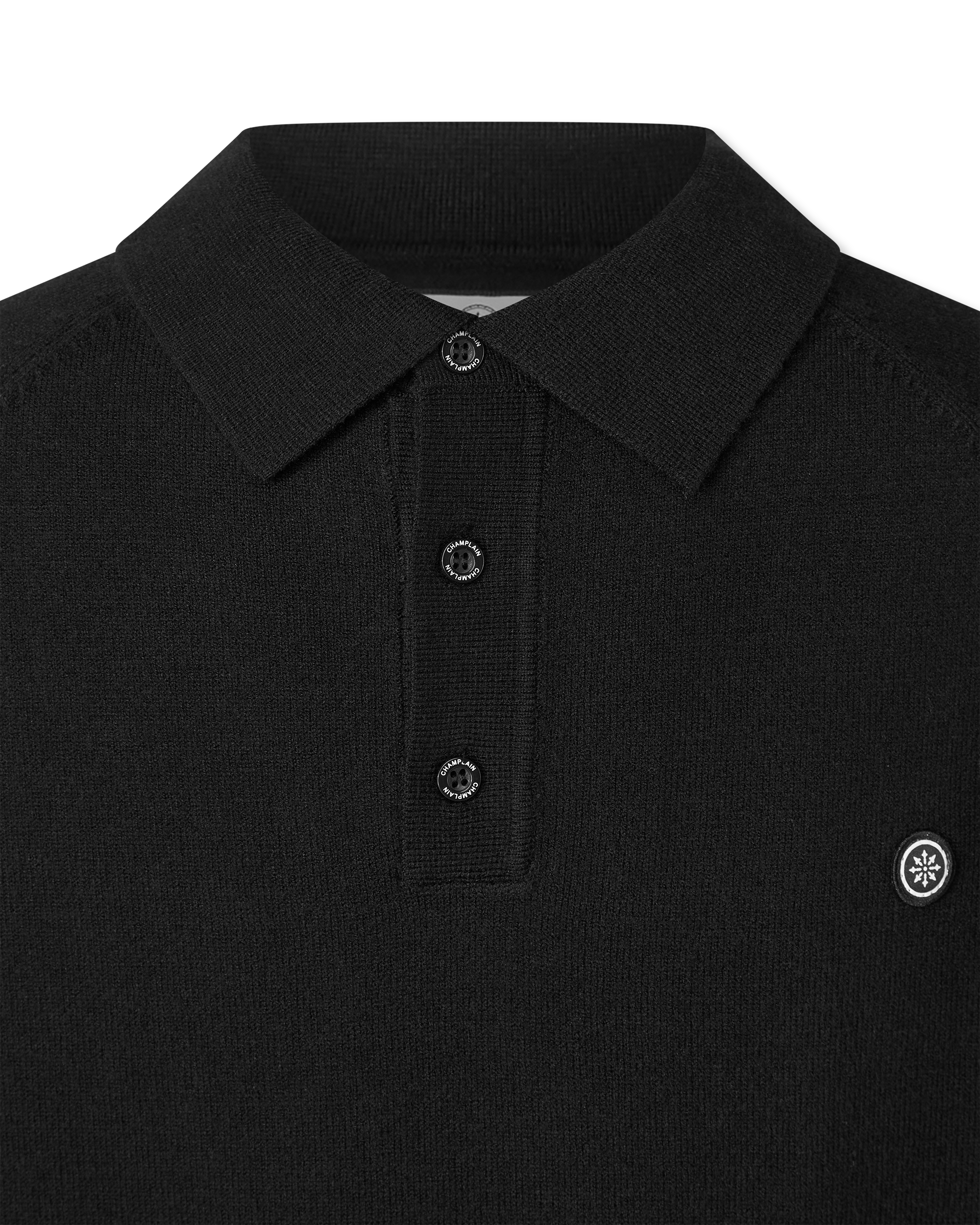 Long Sleeve Knit Polo