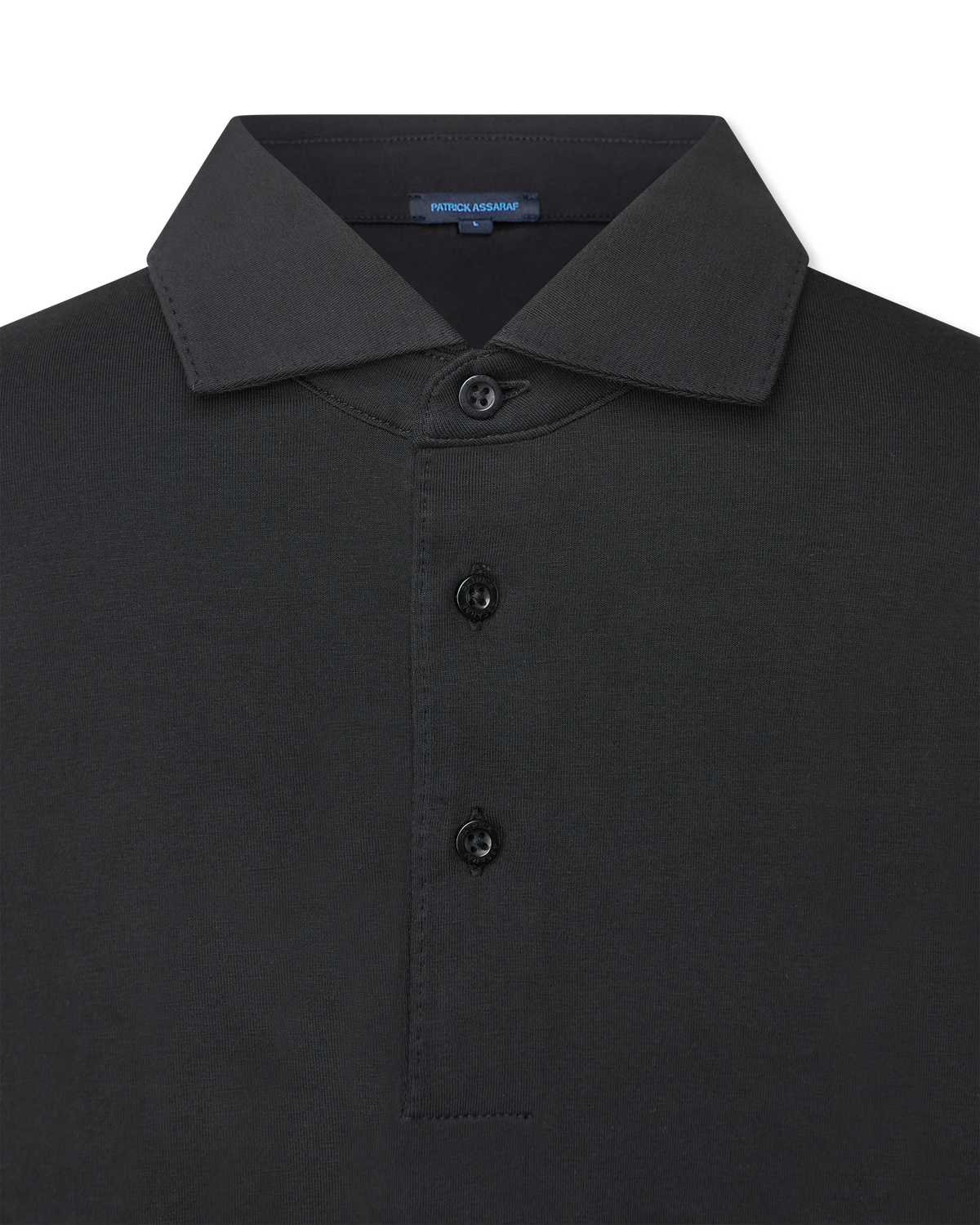Pima Cotton Stretch Long Sleeve Polo