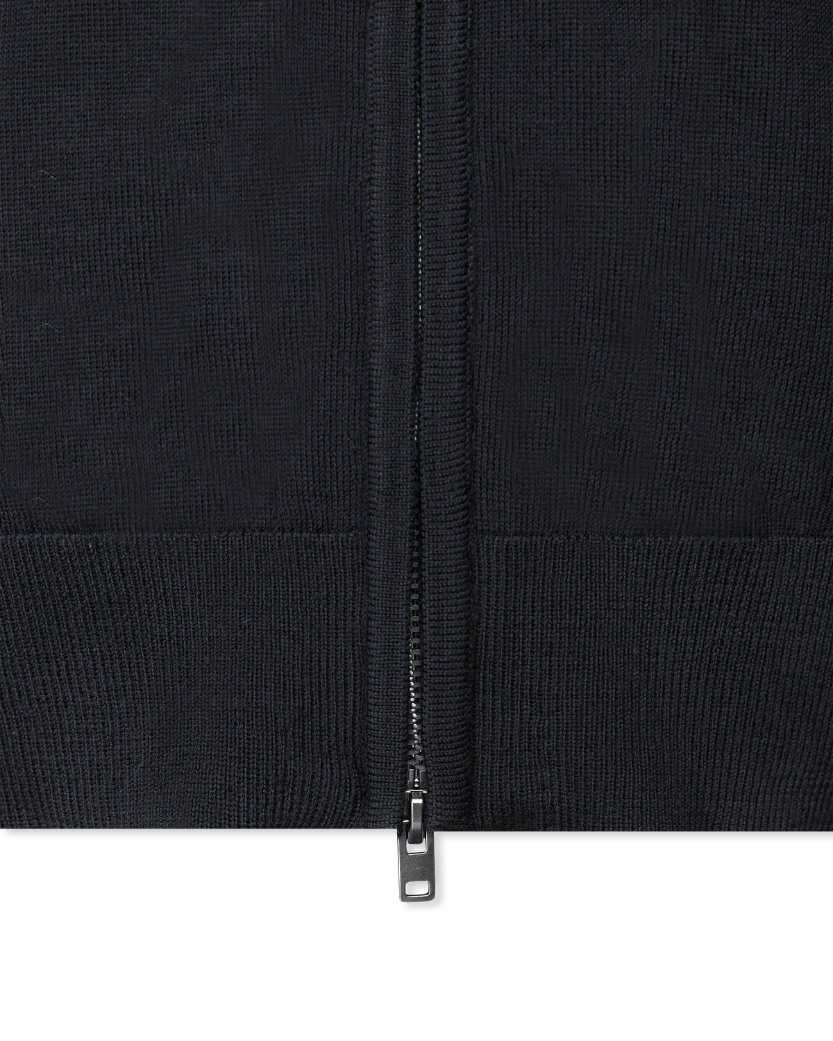 Extra-Fine Merino Full Zip Mock Cardigan