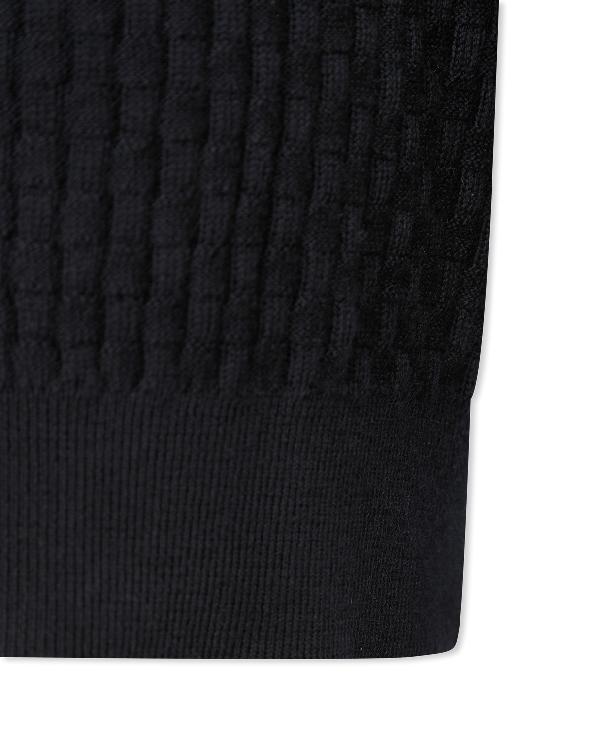 Extra-Fine Merino Wool Basketweave Polo