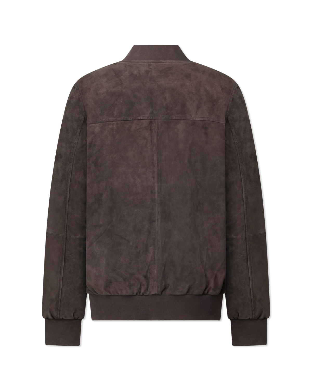 Suede Baseball Bomber Jacket