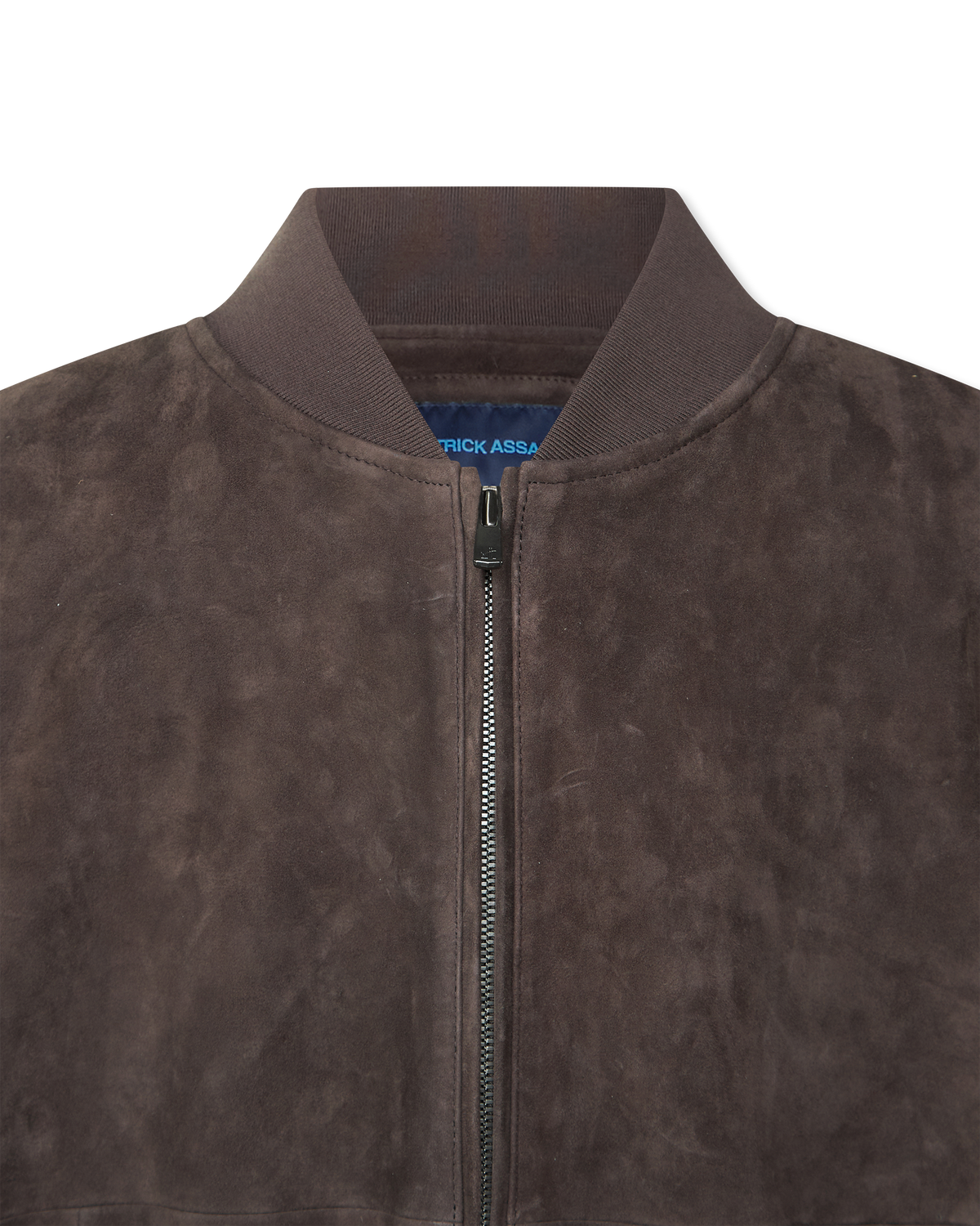 Suede Baseball Bomber Jacket