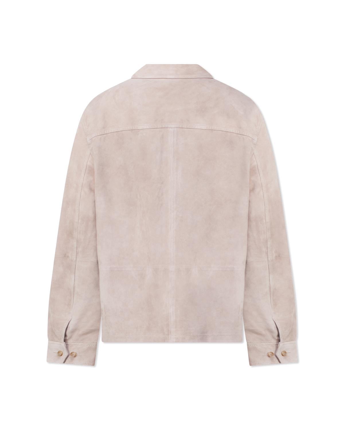Suede Zip Up Shirt Jacket
