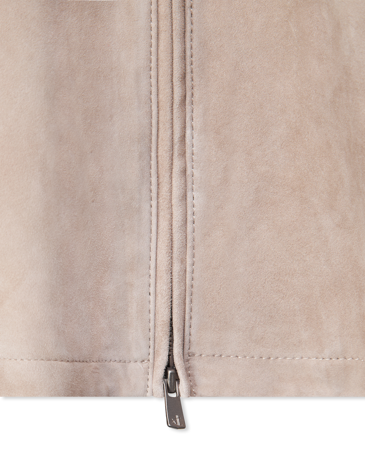 Suede Zip Up Shirt Jacket