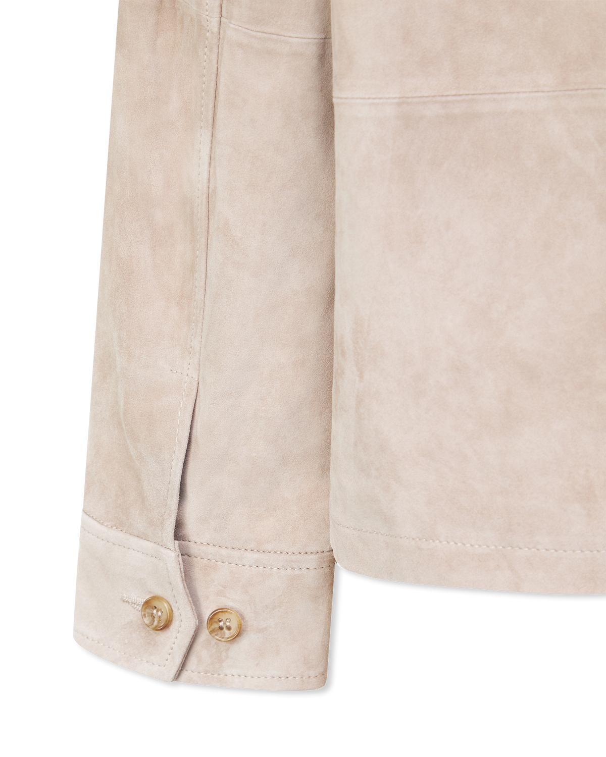 Suede Zip Up Shirt Jacket