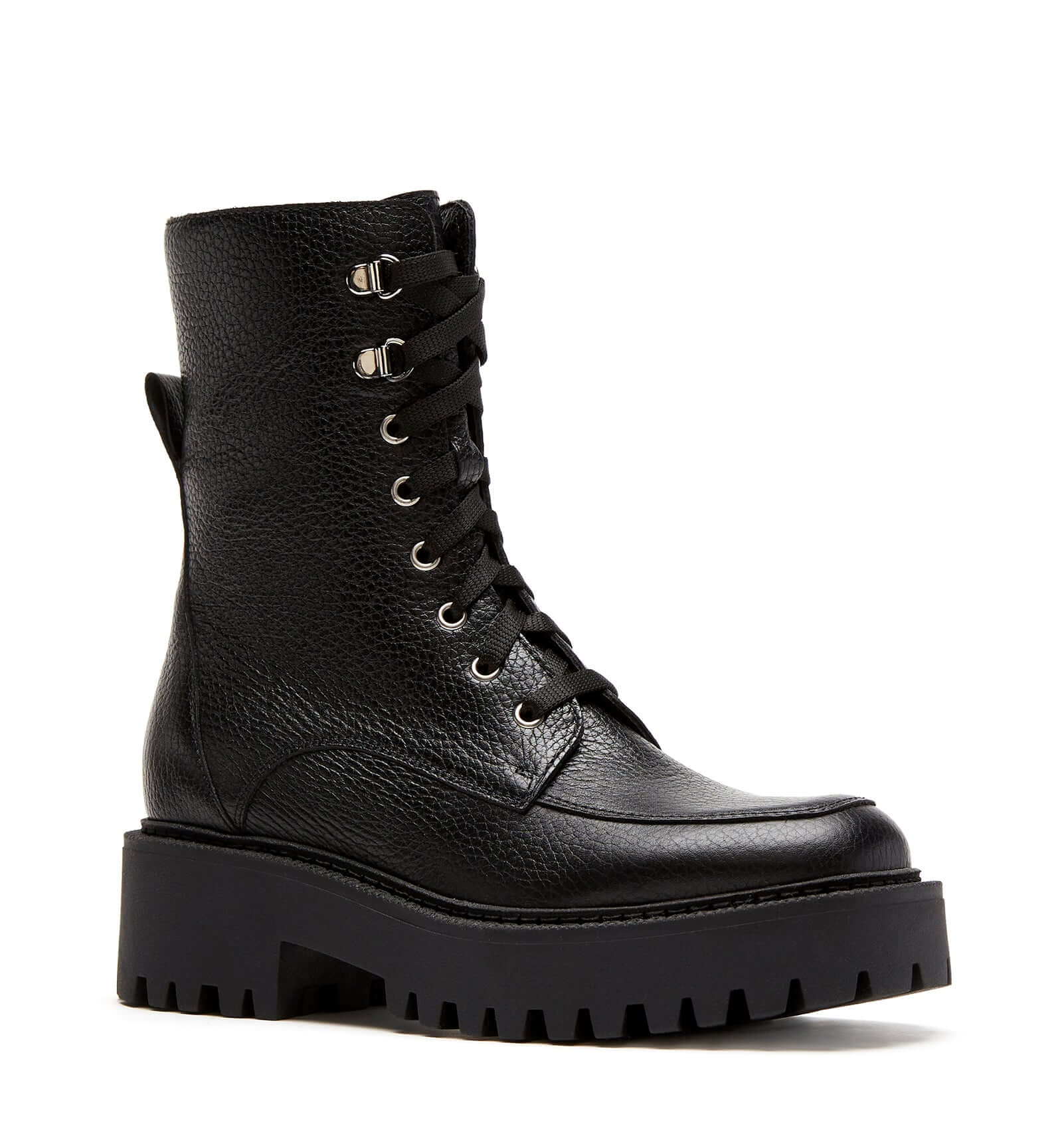 Nila Leather Combat Boots