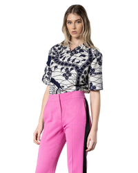 Printed Button Up Cotton Shirt