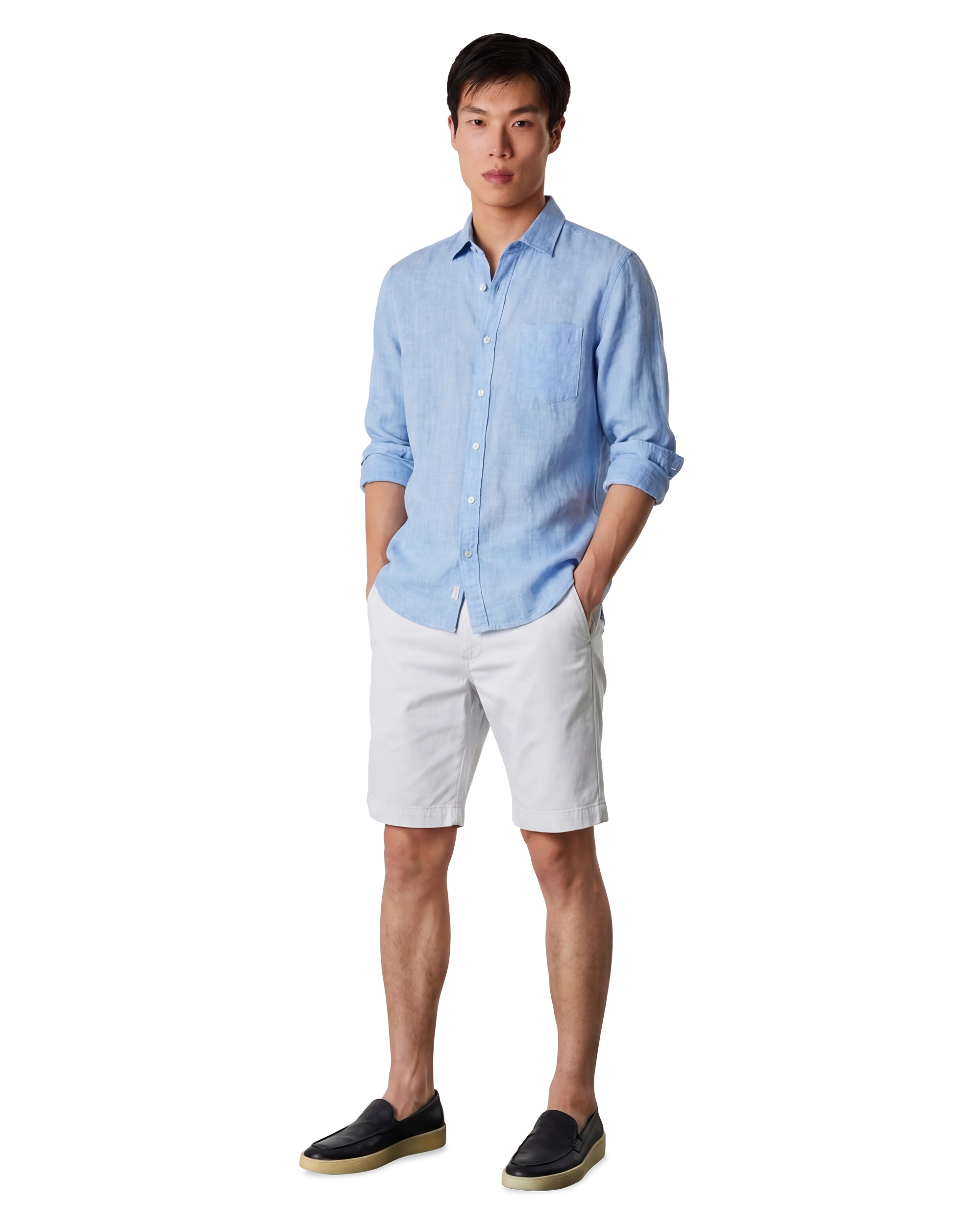 Wanderer Slim Sueded Sateen Trouser Short