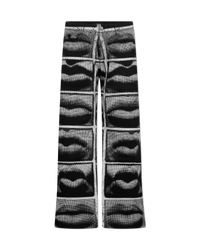 Relaxed Fit Lips Printed Jeans - DIHSAN