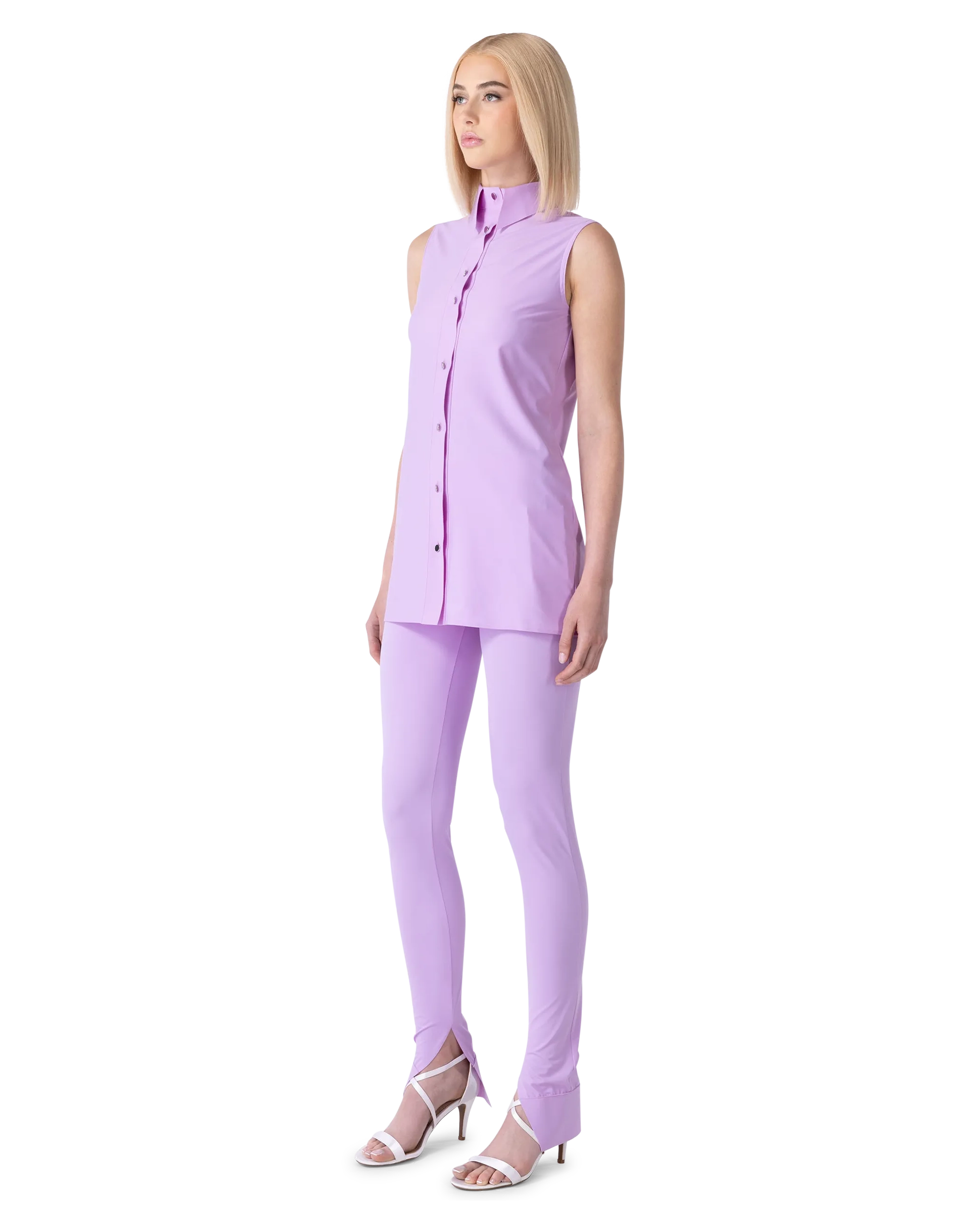 Sleeveless Rea Shirt Mini Dress