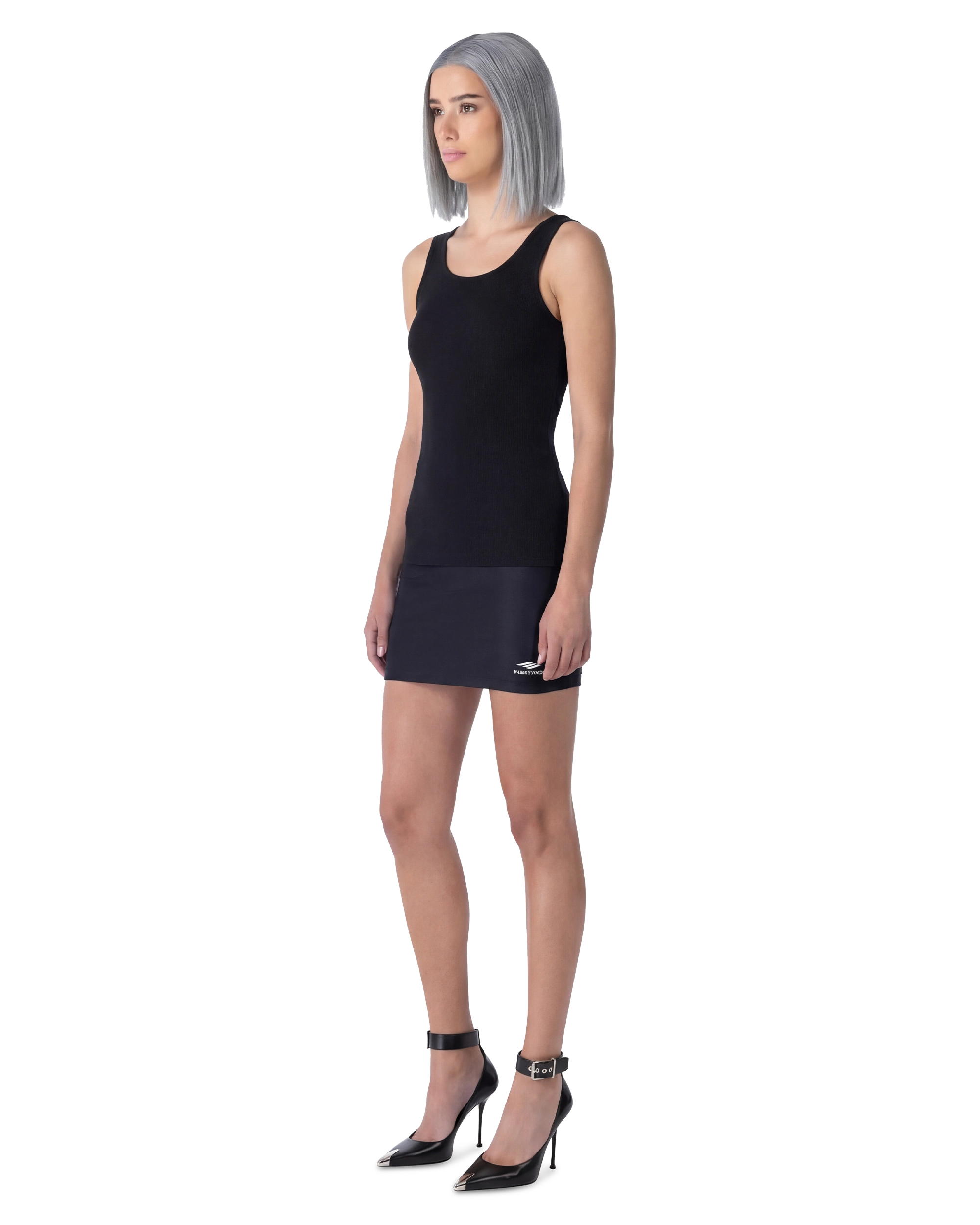 Ribbed Jersey Tank Top