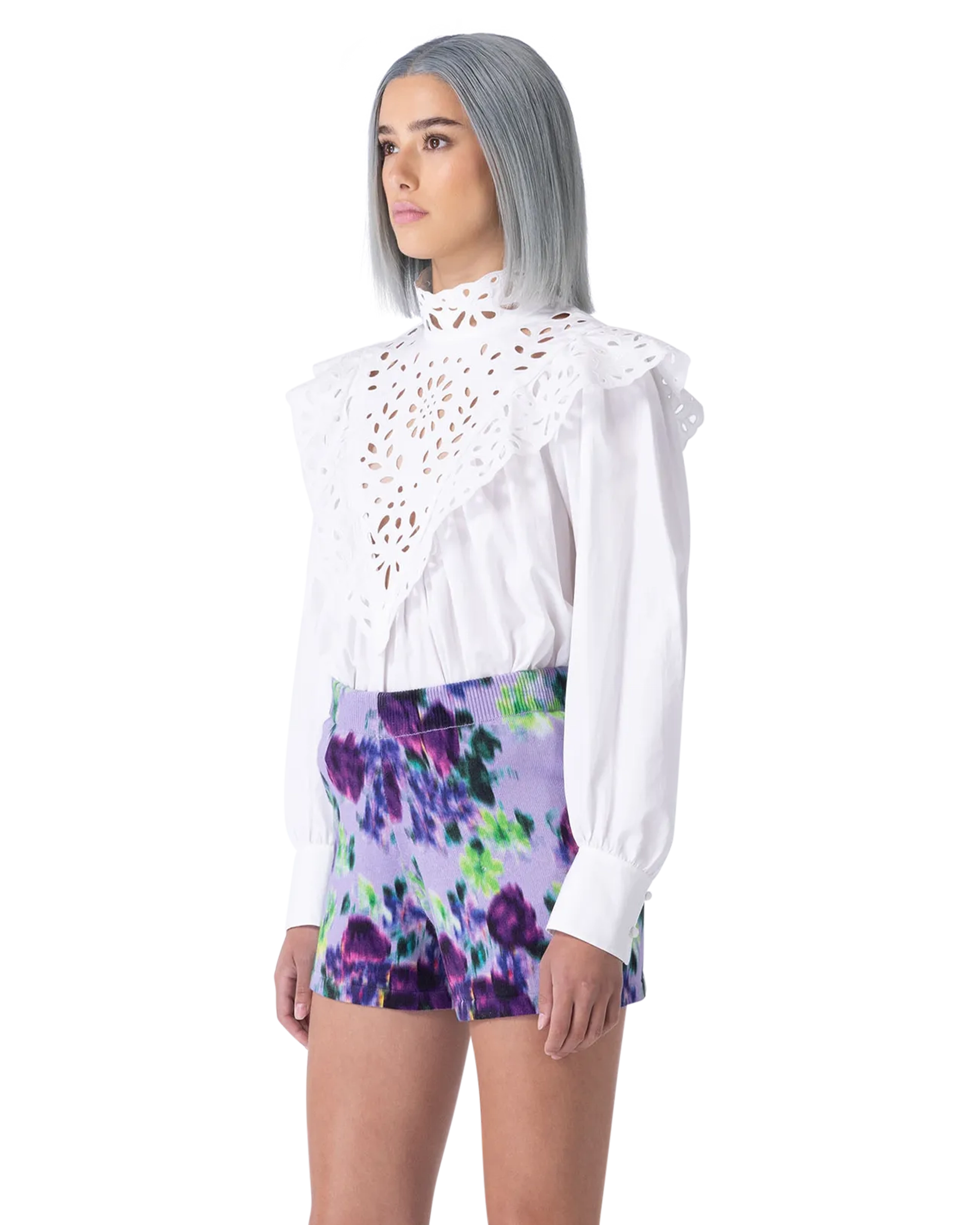 Embroidered Long Sleeve Blouse