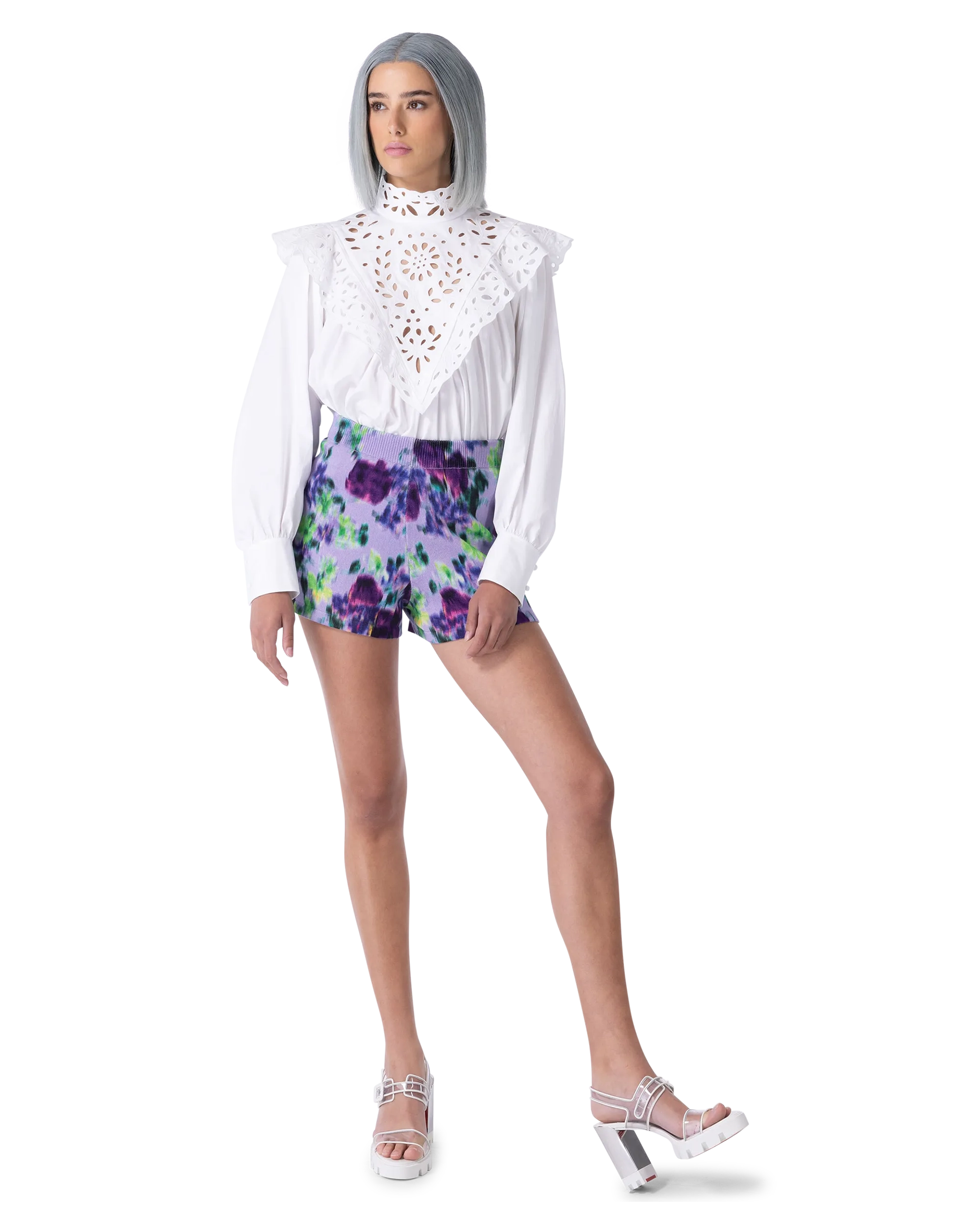 Embroidered Long Sleeve Blouse