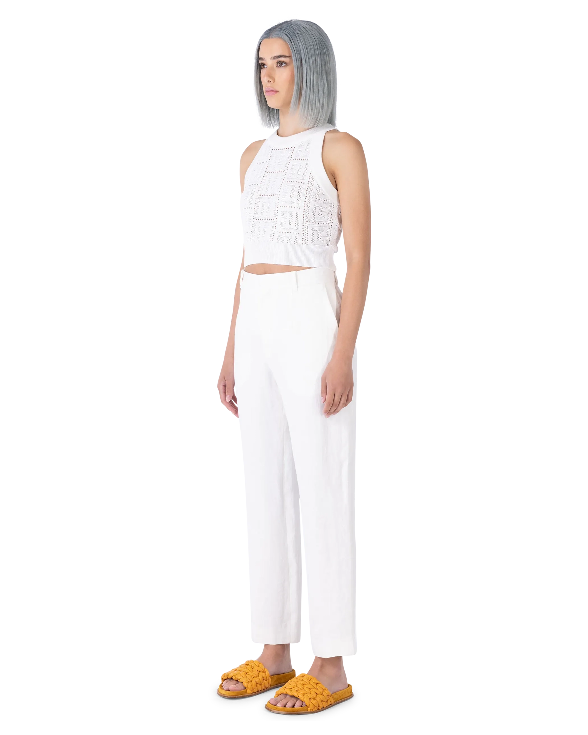 Straight Leg Linen Pants