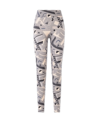 Geometric Print Lycra Leggings - DIHSAN