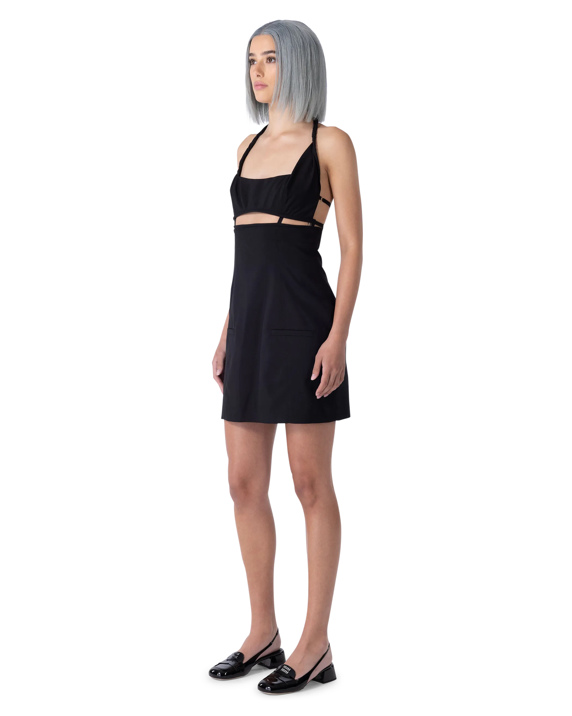 Limao Cut-Out Halter Dress