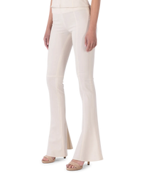 Floral White Virgin Tangelo Flared Pants by Jacquemus | DIHSAN