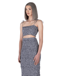 Vichy Checkered Bandeau Top