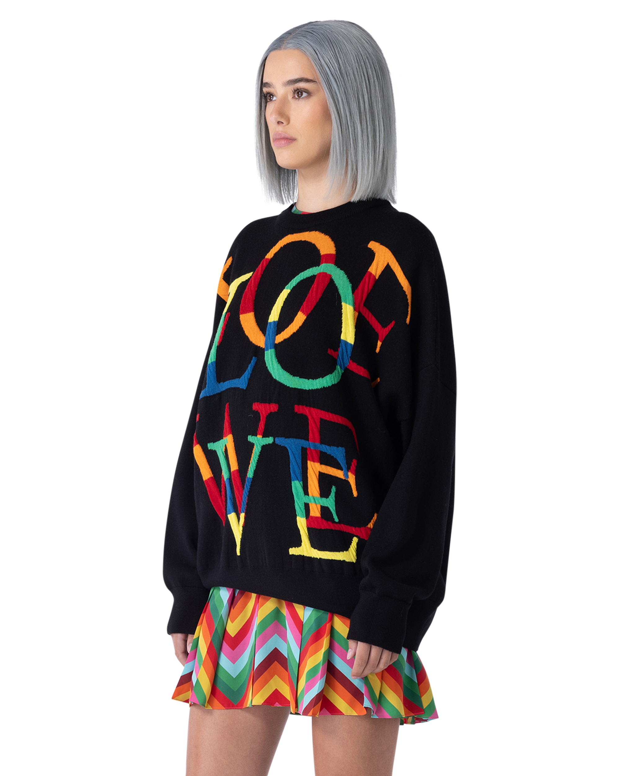 Wool Anagram Crewneck Sweater