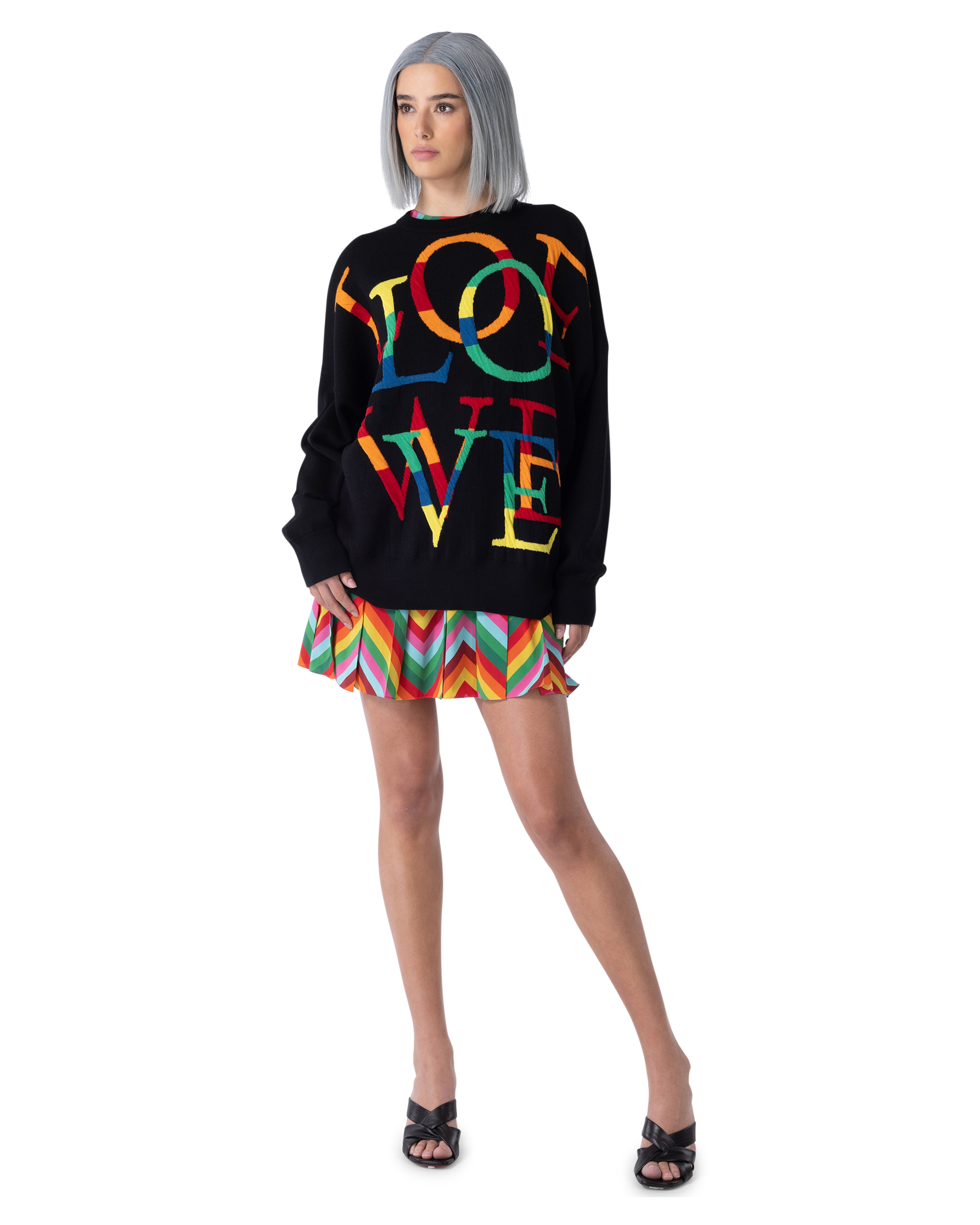 Wool Anagram Crewneck Sweater