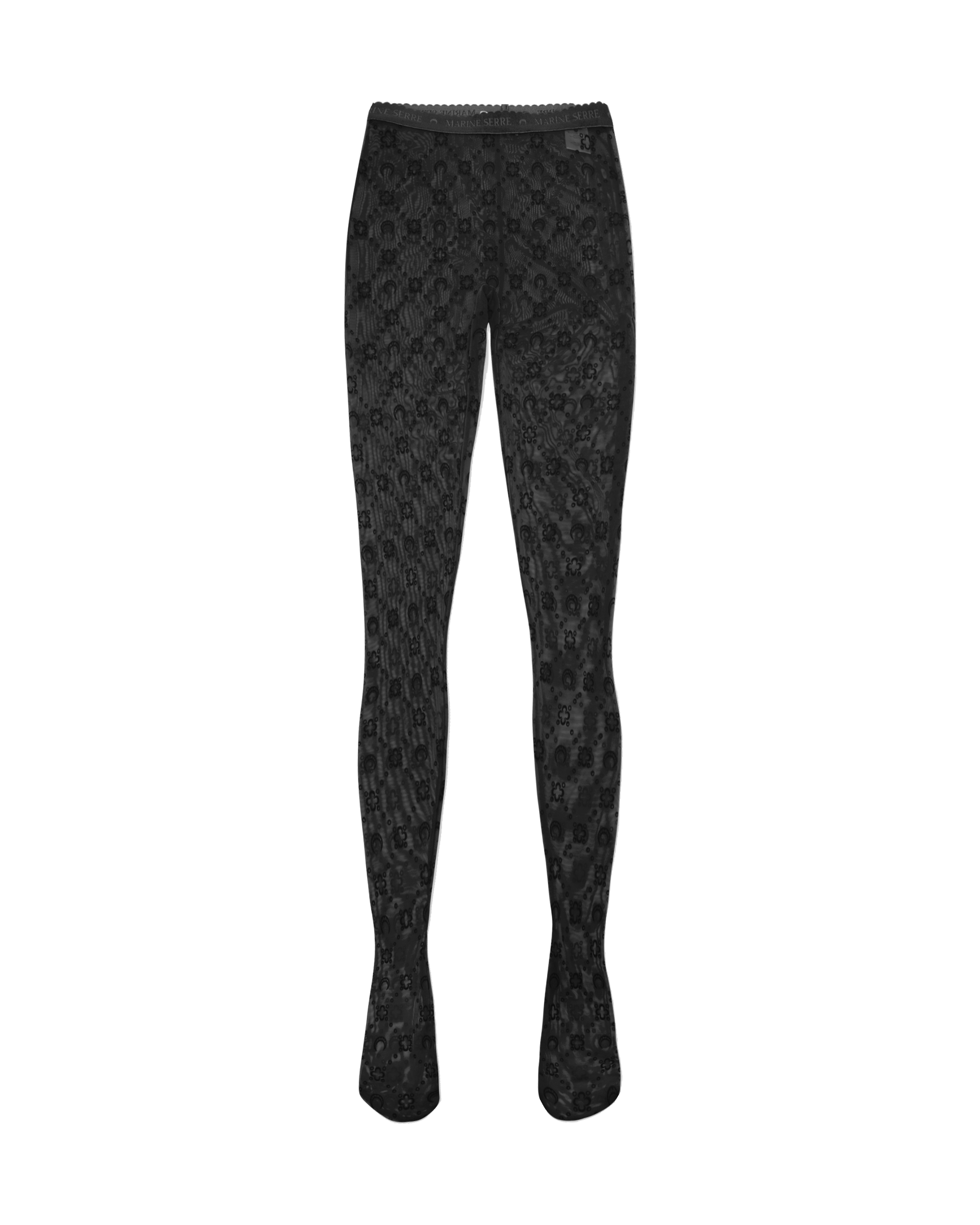 Moonogram Flocked Mesh Marine Serre Leggings