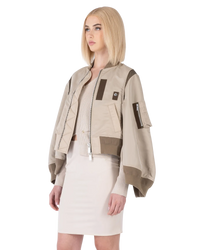 Wide Sleeve Bomber Jacket