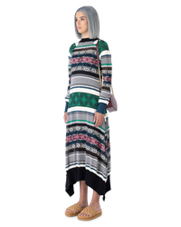 Jacquard Knit Sweater Dress
