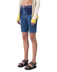 Organic Knee Length Denim Shorts