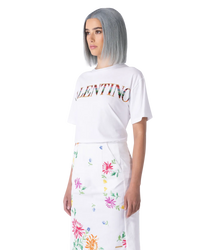 Sequined Logo Short Sleeve Tshirt