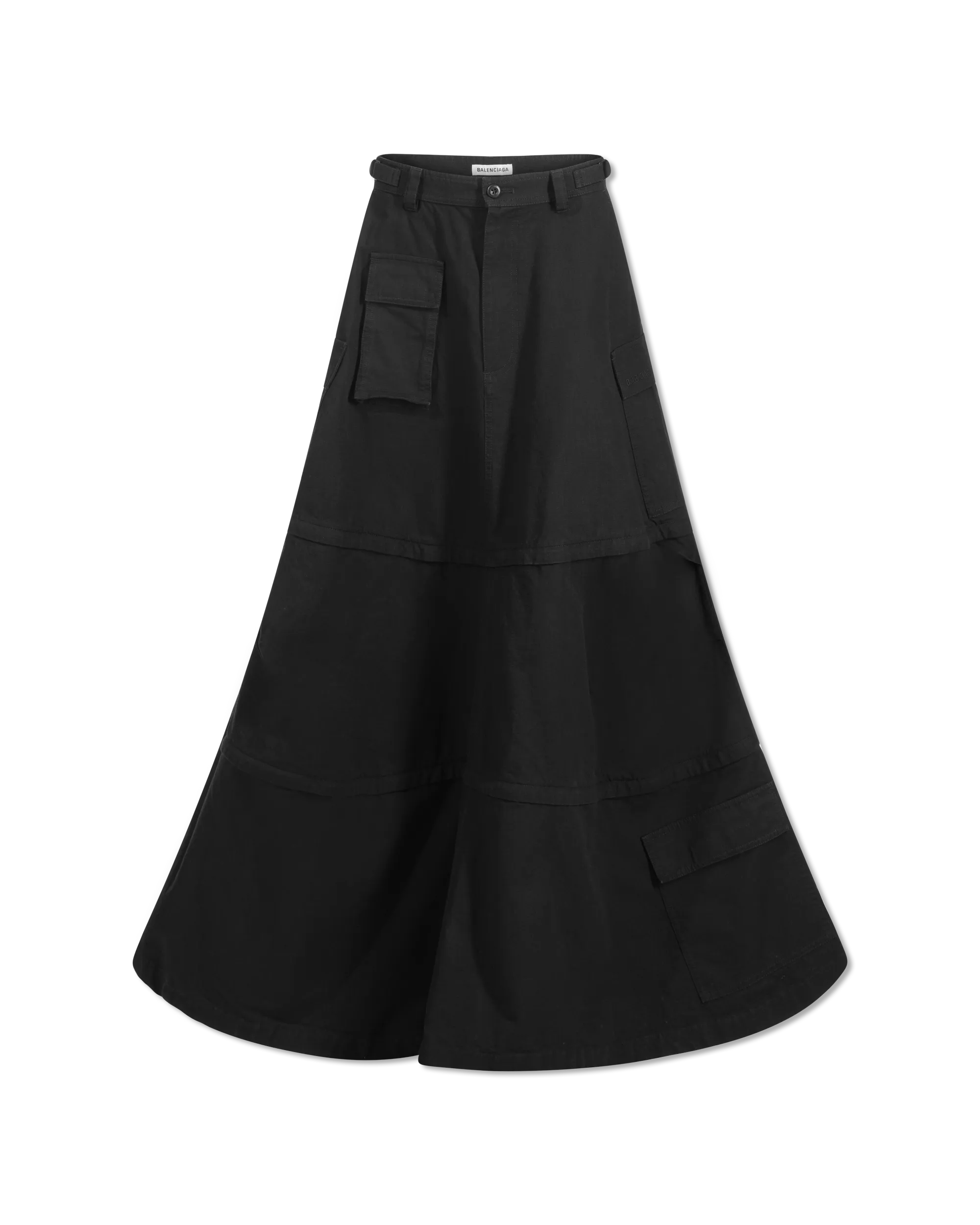 Cotton Ripstop Maxi Cargo Skirt
