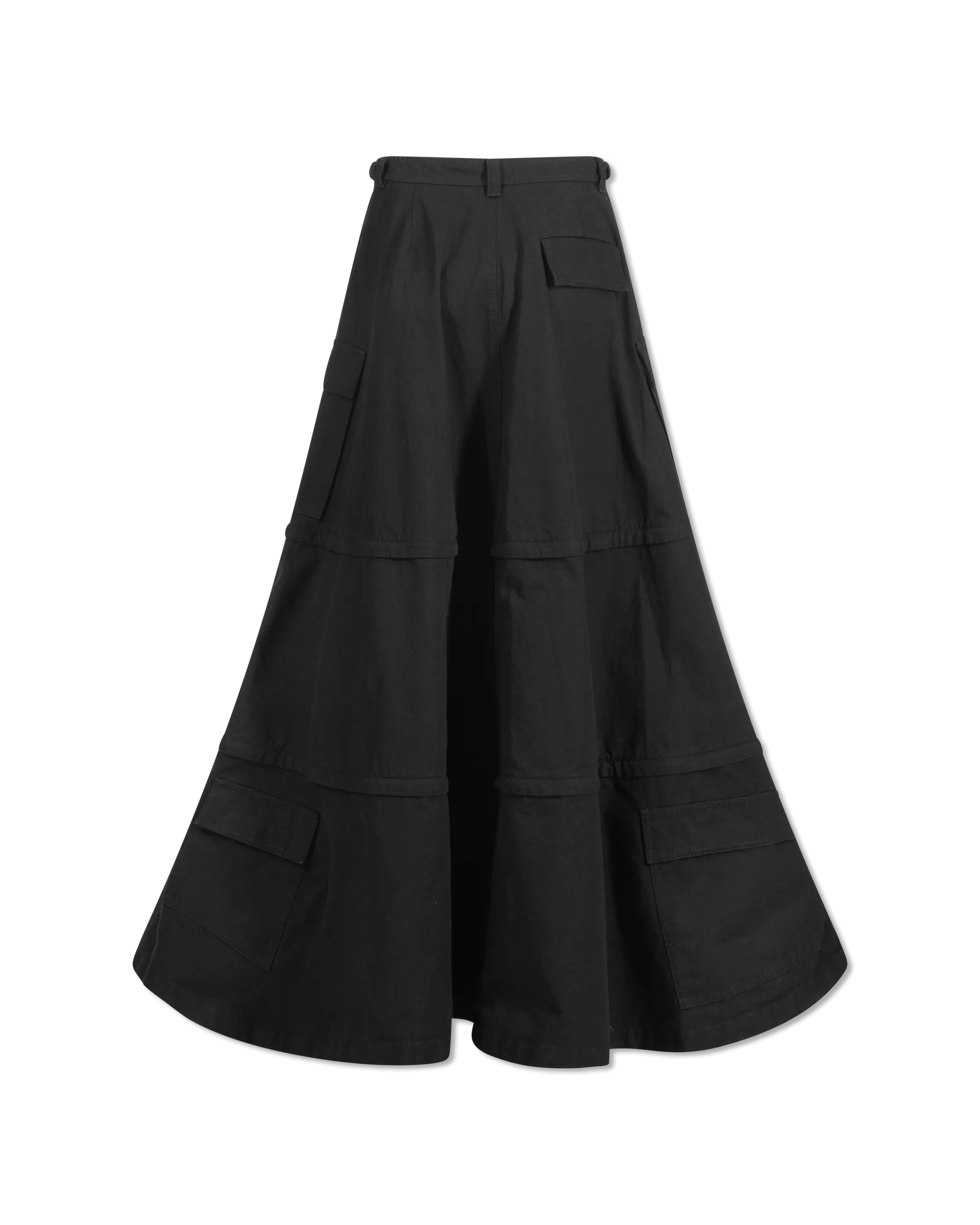 Cotton Ripstop Maxi Cargo Skirt
