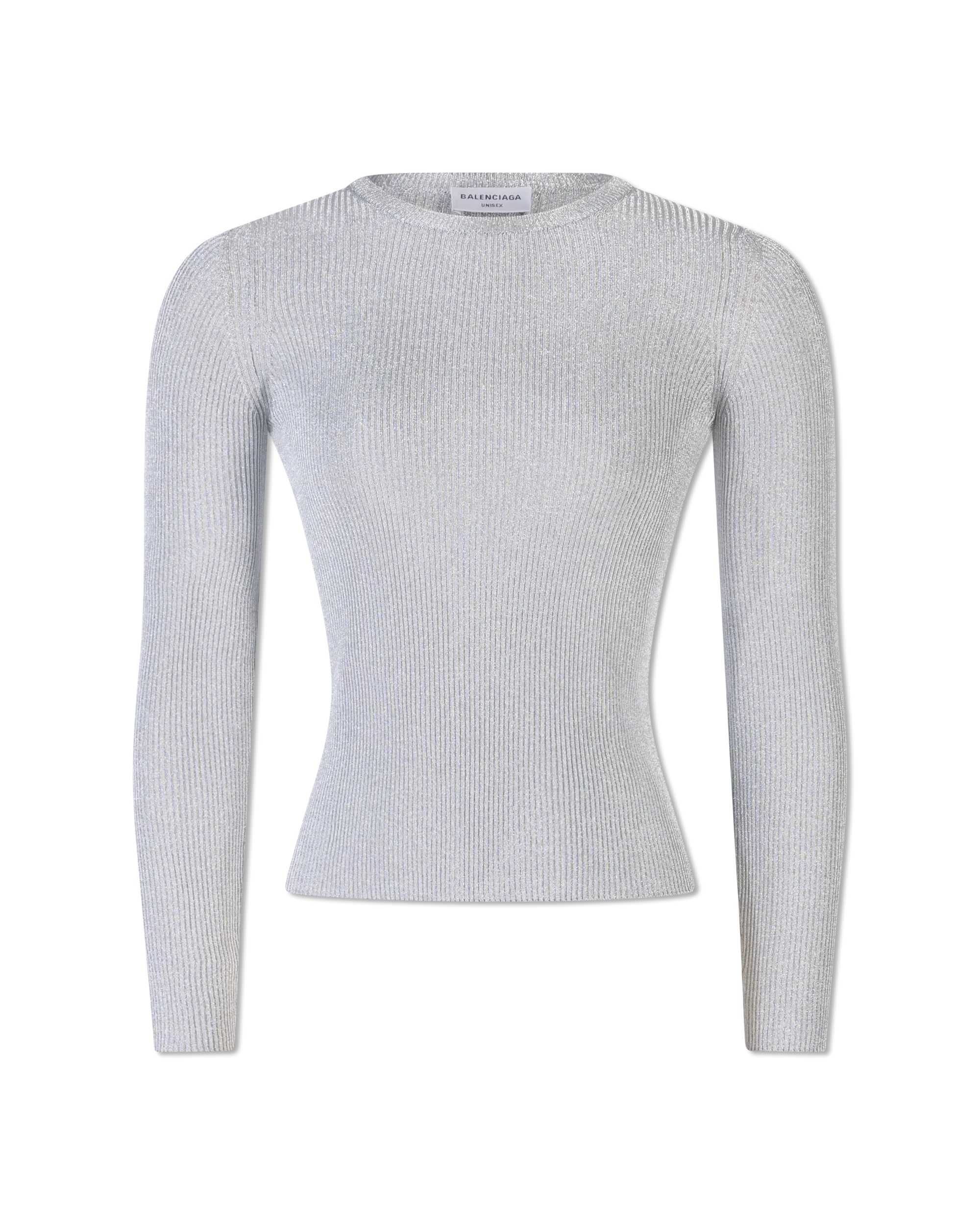 Metallic Ribbed Lurex Sweater