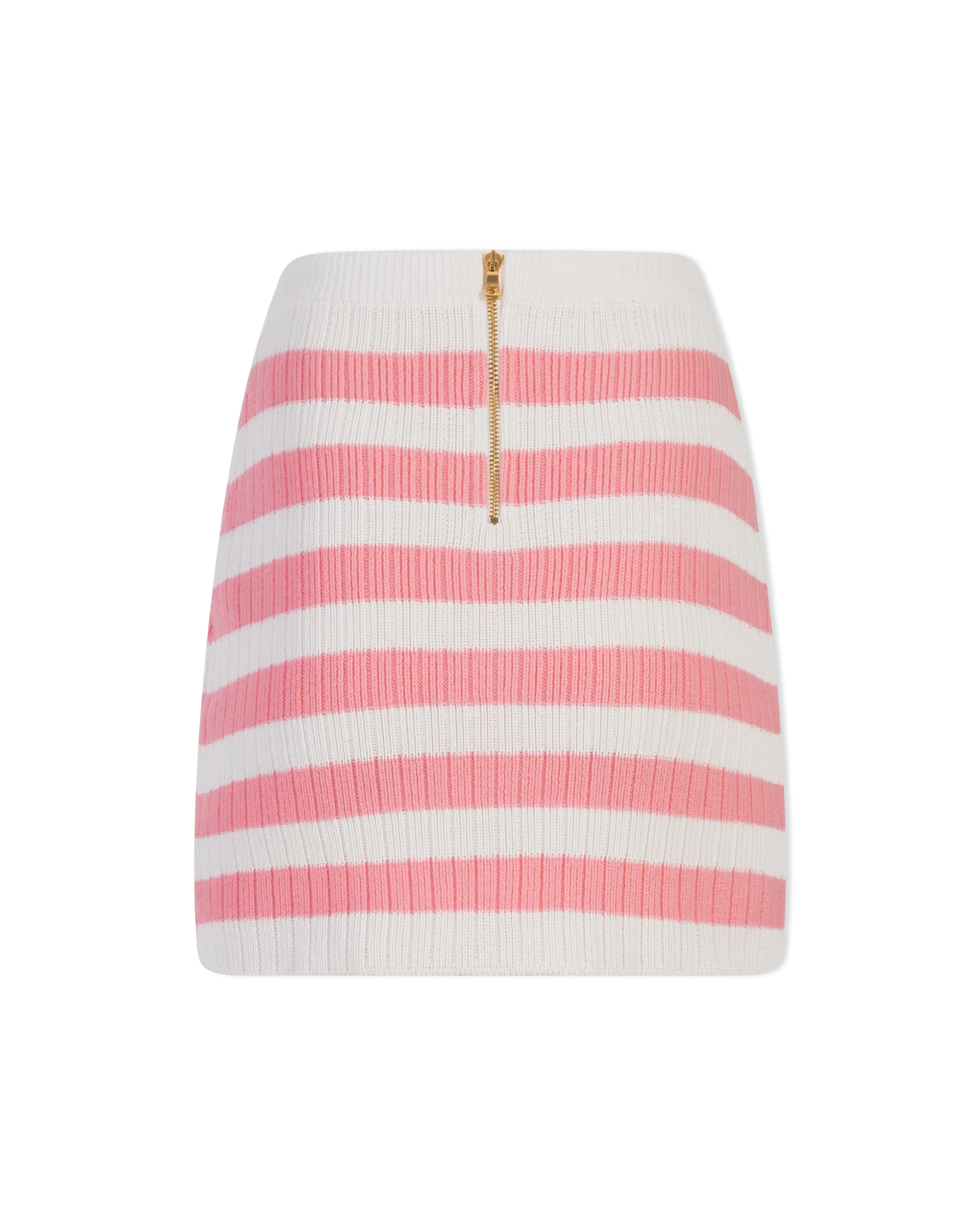 Balmain X Barbie Striped Knit Mini Skirt