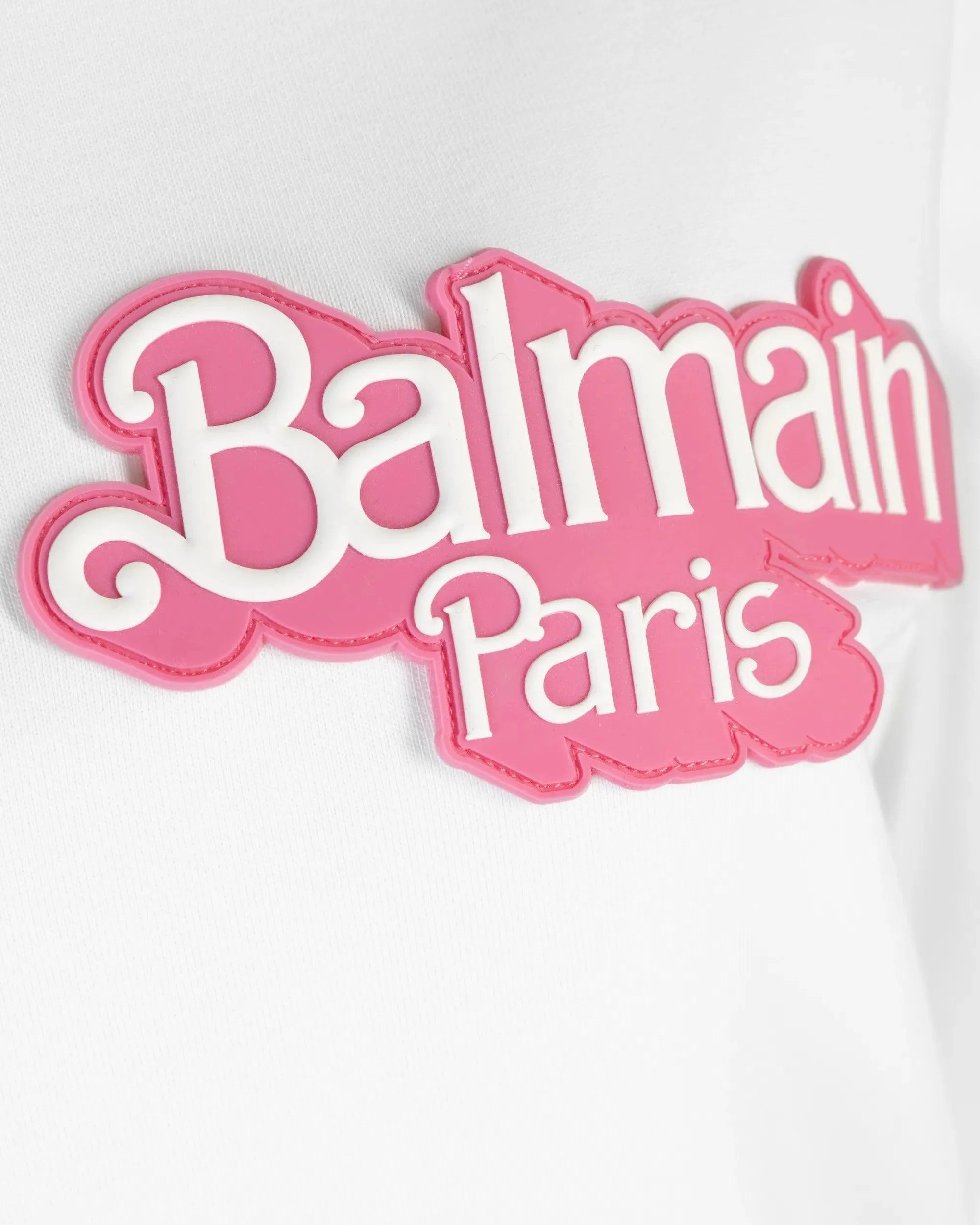 Balmain X Barbie Rubber Patch Logo Hoodie