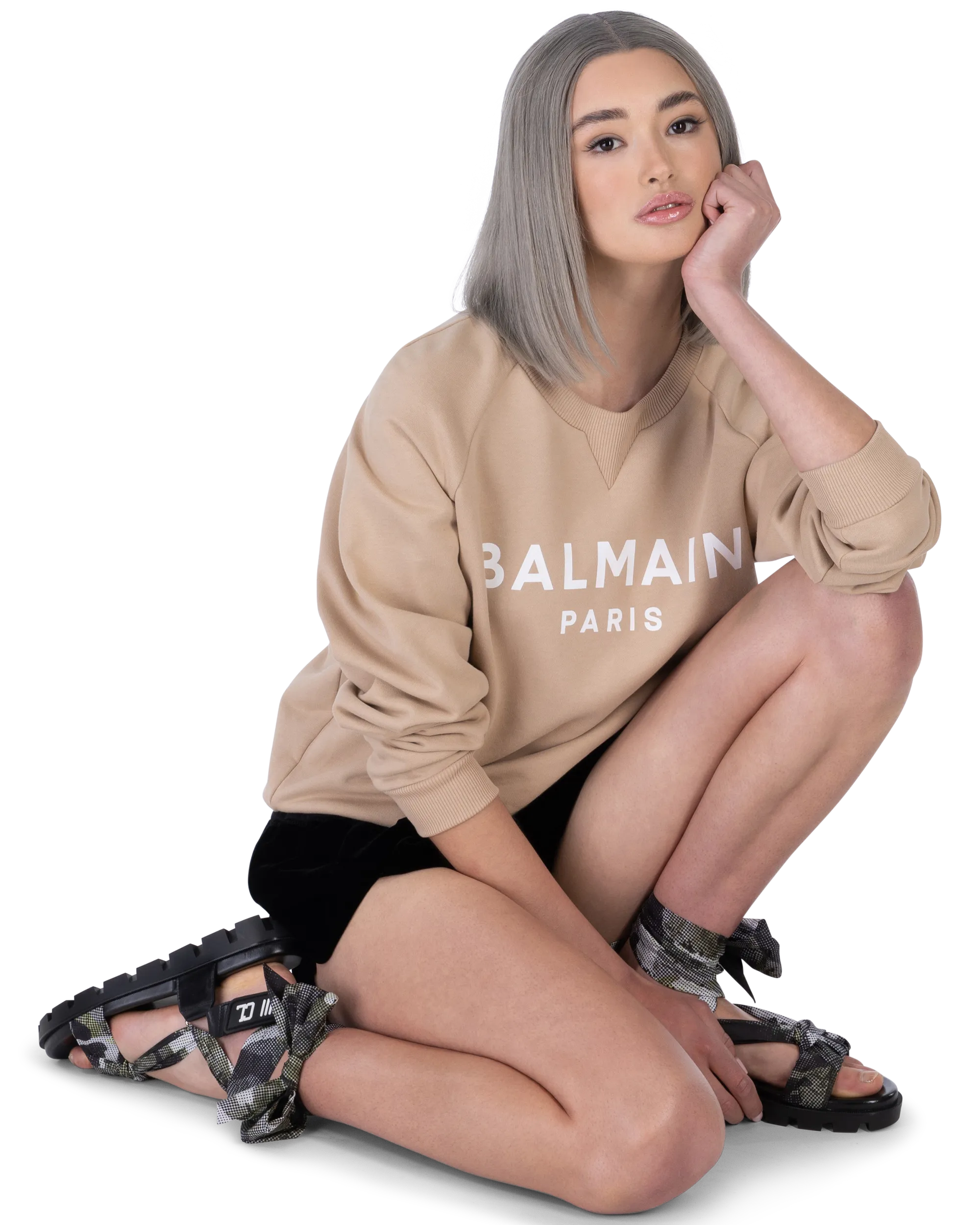 Printed Balmain Sweatshirt