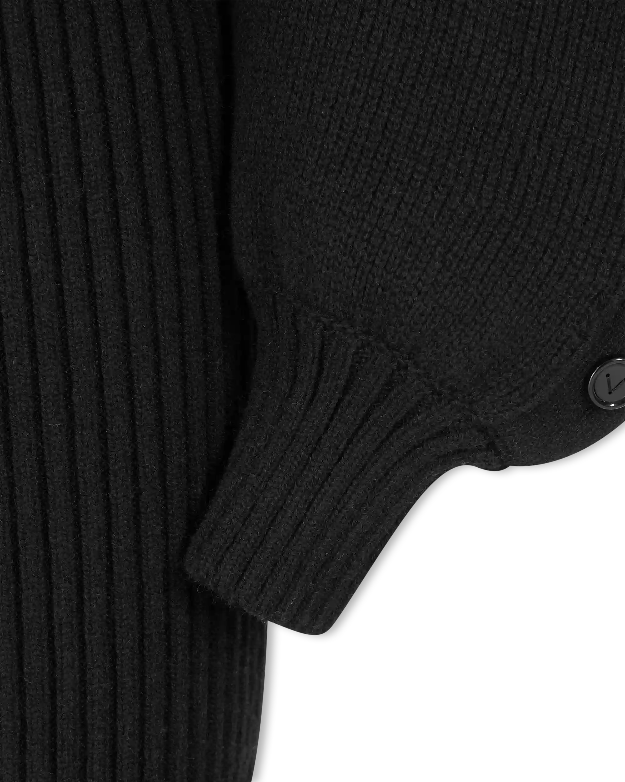 Shetland Double Face Puff Sleeve Knit Dress