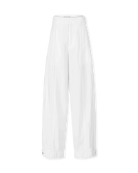 Double Pleated Cotton Pants - DIHSAN