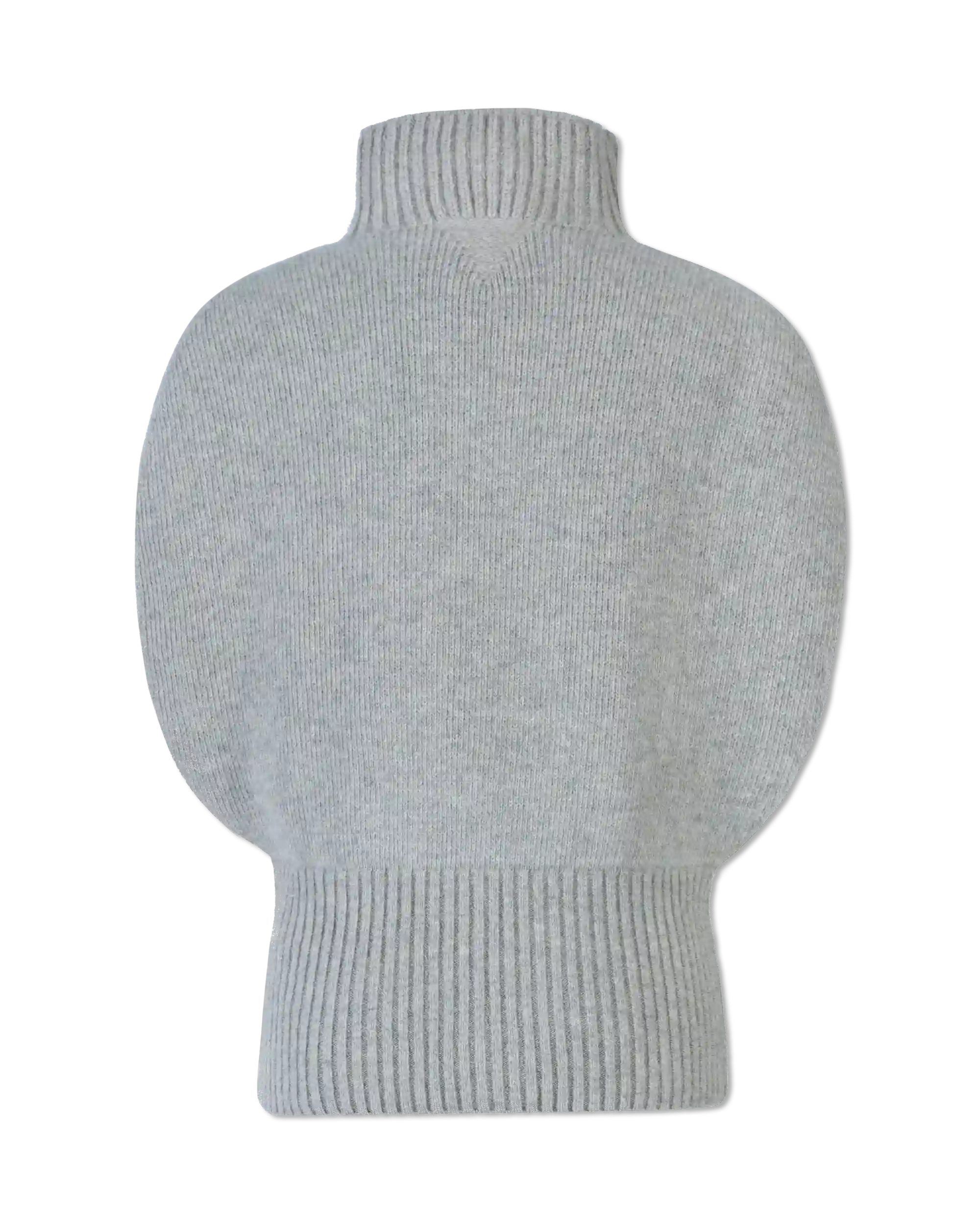 Shetland Double Face Turtleneck Sleeveless Sweater