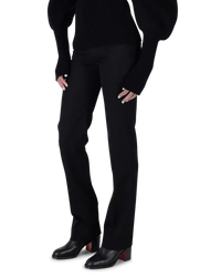 Grain De Poudre Stretch Wool Pants