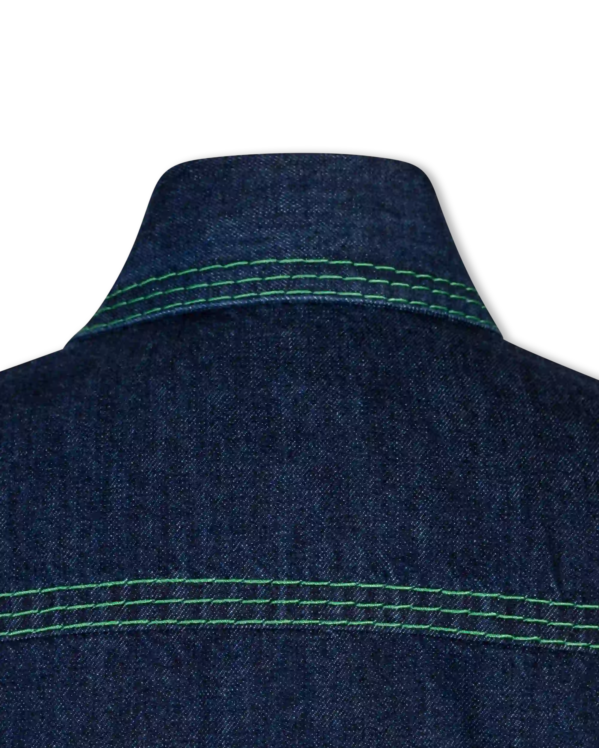 Embroidered 3-Stitch Denim Shirt