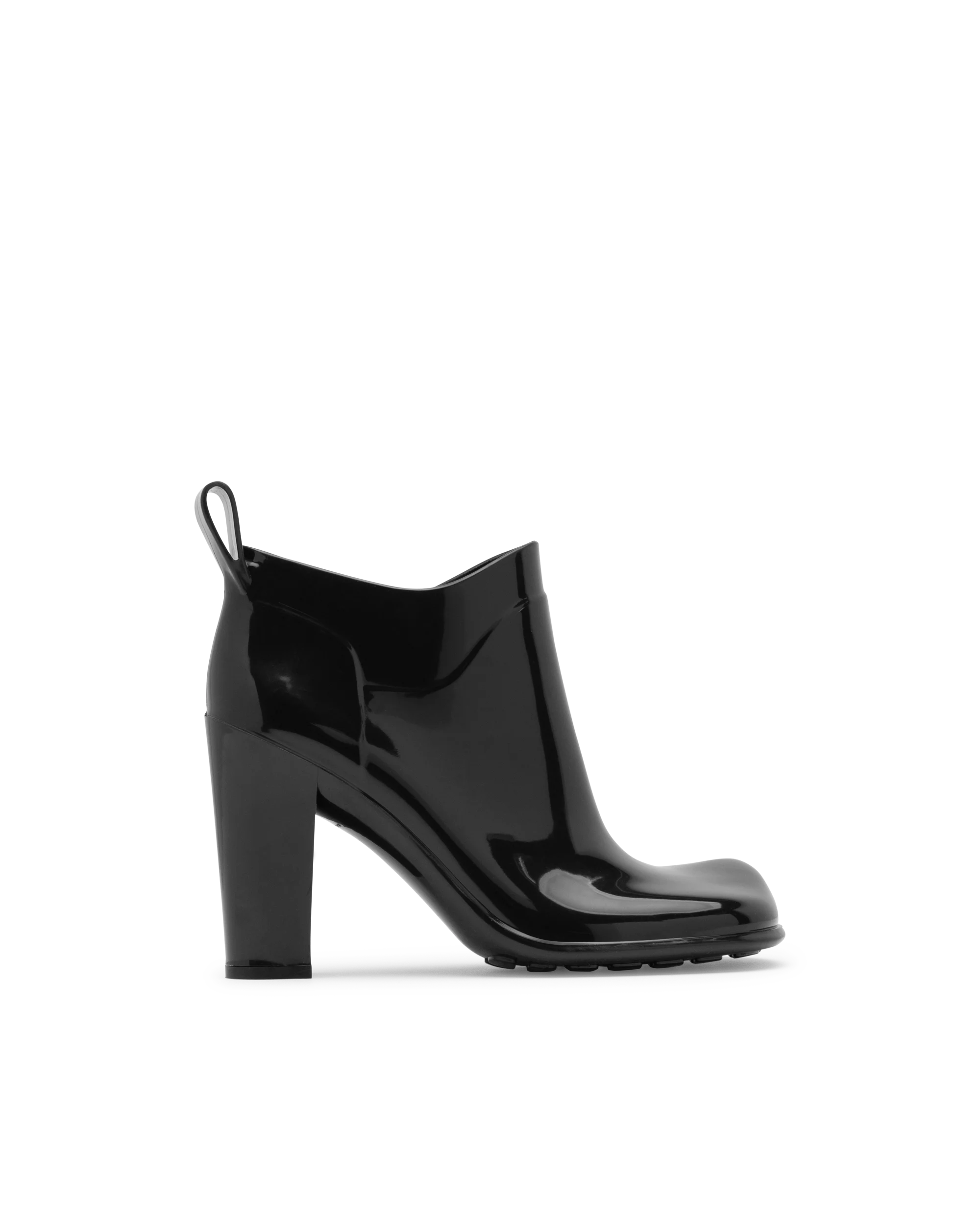 Shiny Rubber Ankle Boots